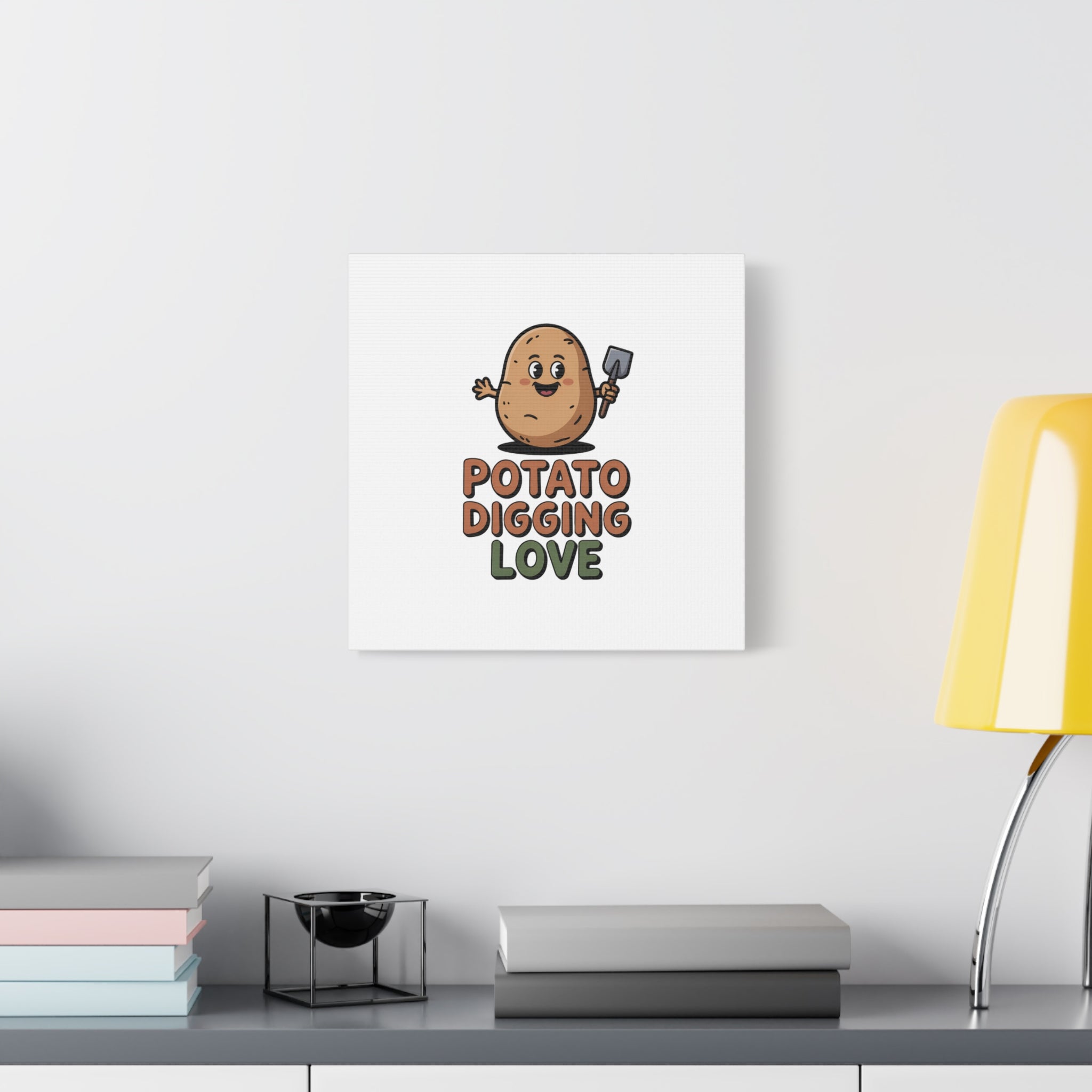 Potato Digging Love Canvas Print
