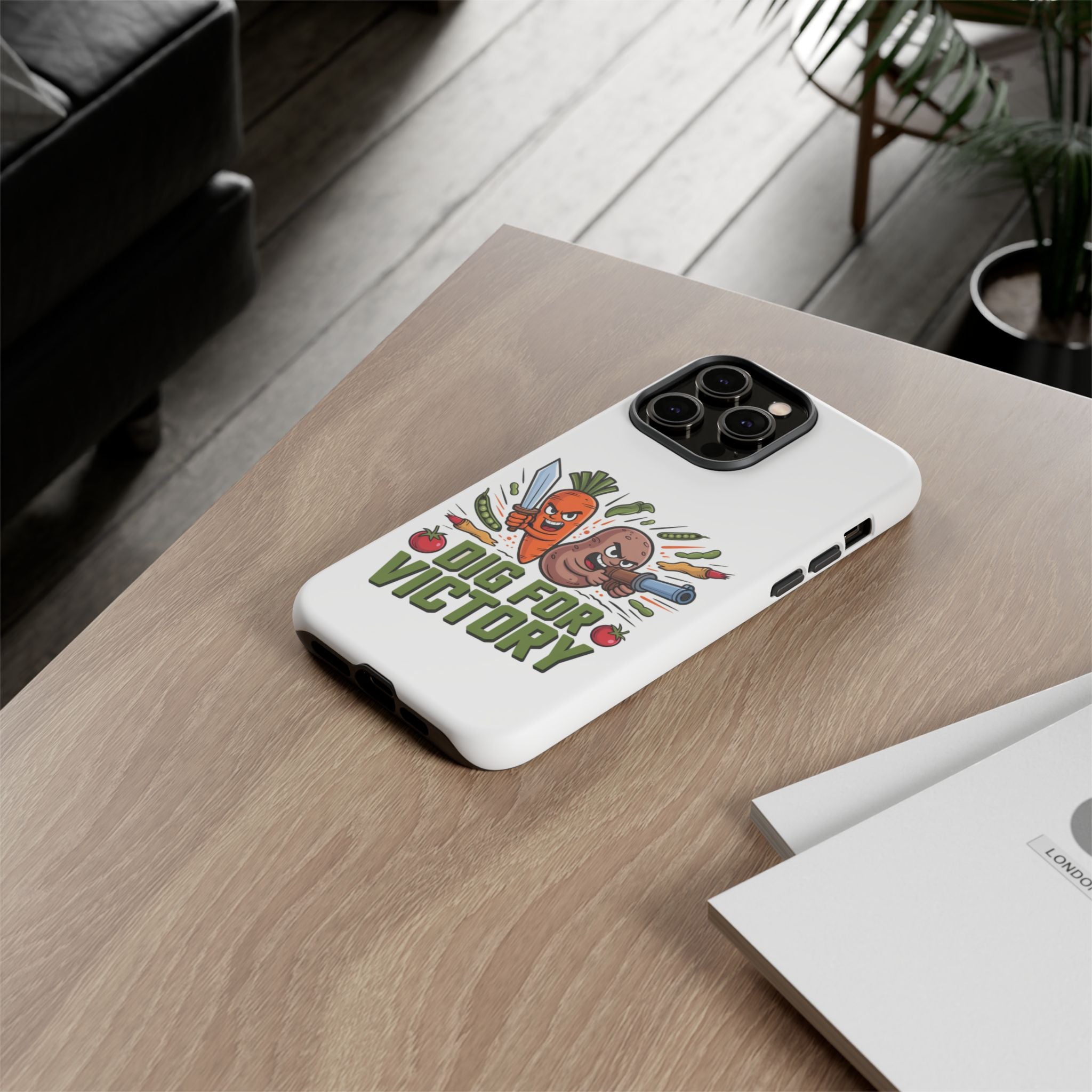 Phone Case — 'Dig For Victory' Veggie Combat Garden Design