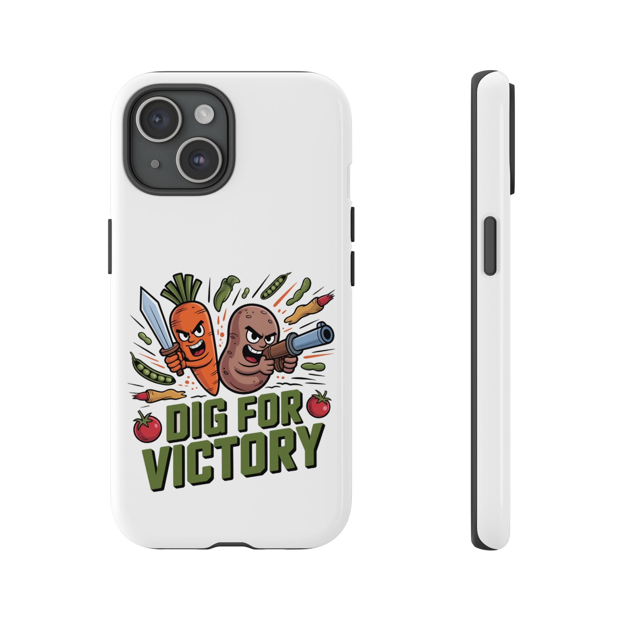 Phone Case — 'Dig For Victory' Veggie Combat Garden Design