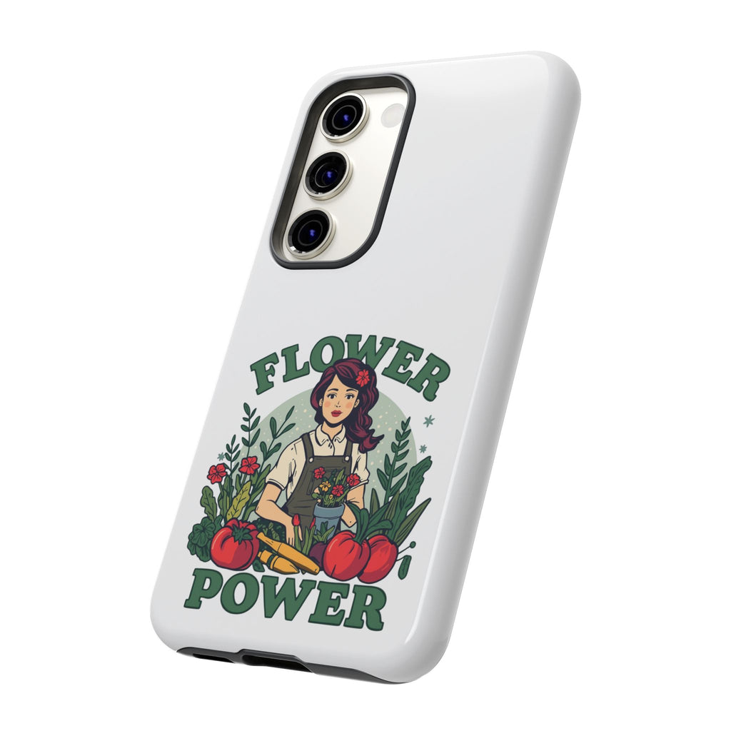 Phone Case - 'Flower Power' Retro Gardener Floral Protective Case