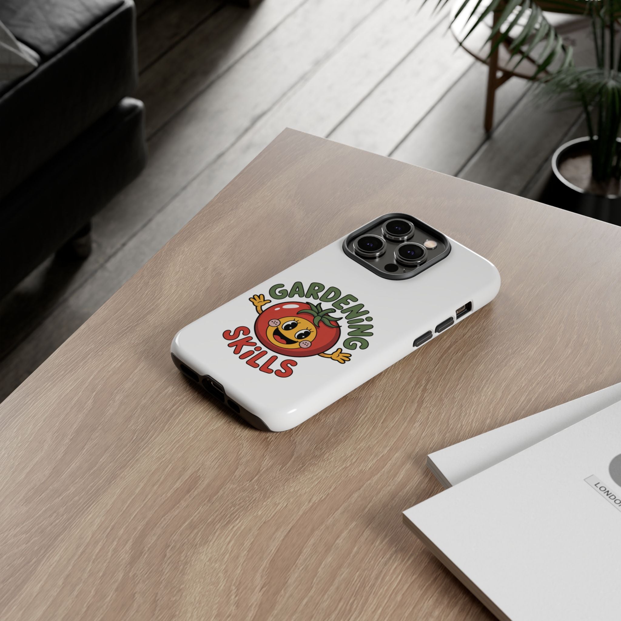 Gardening Skills Phone Case — Cute Tomato Plant Lover Protective Cover