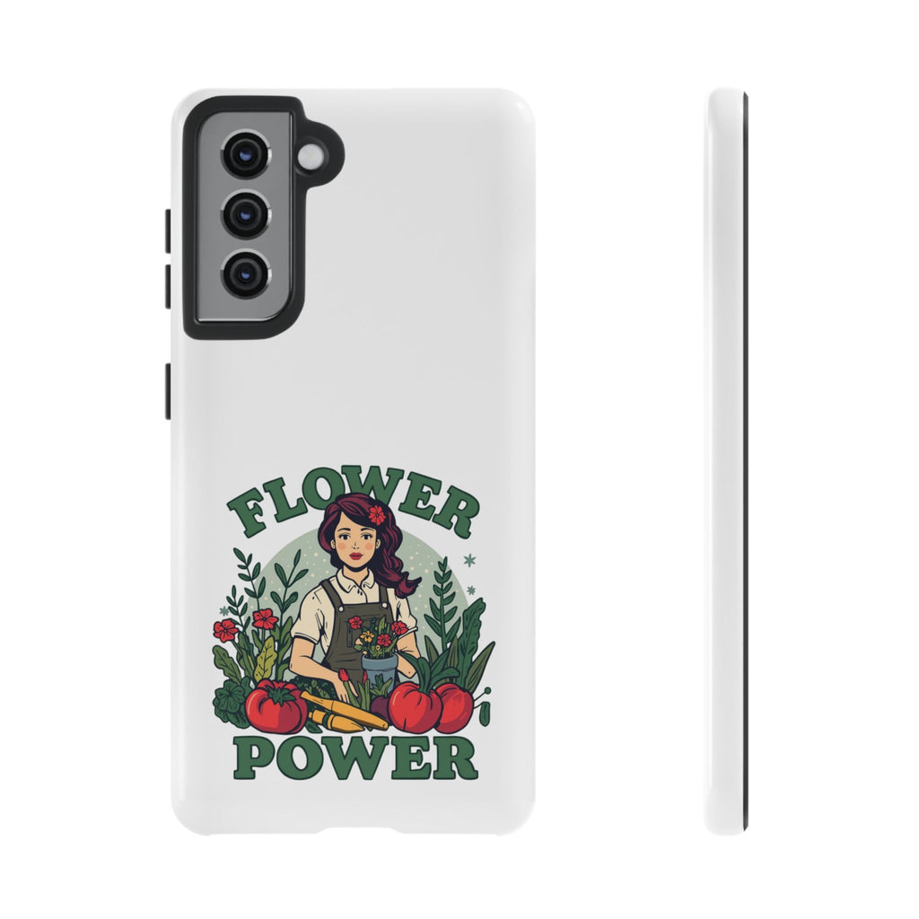 Phone Case - 'Flower Power' Retro Gardener Floral Protective Case