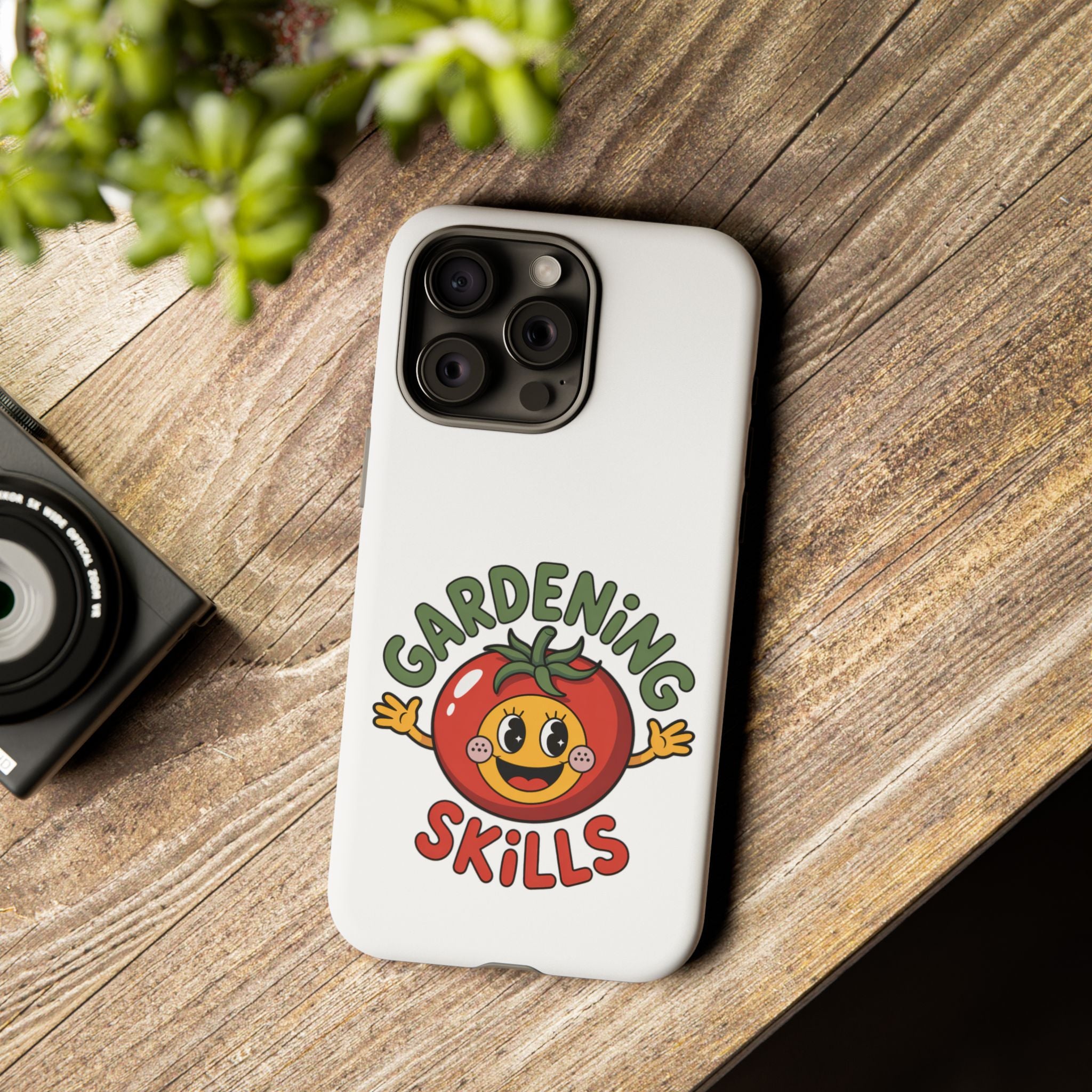 Gardening Skills Phone Case — Cute Tomato Plant Lover Protective Cover
