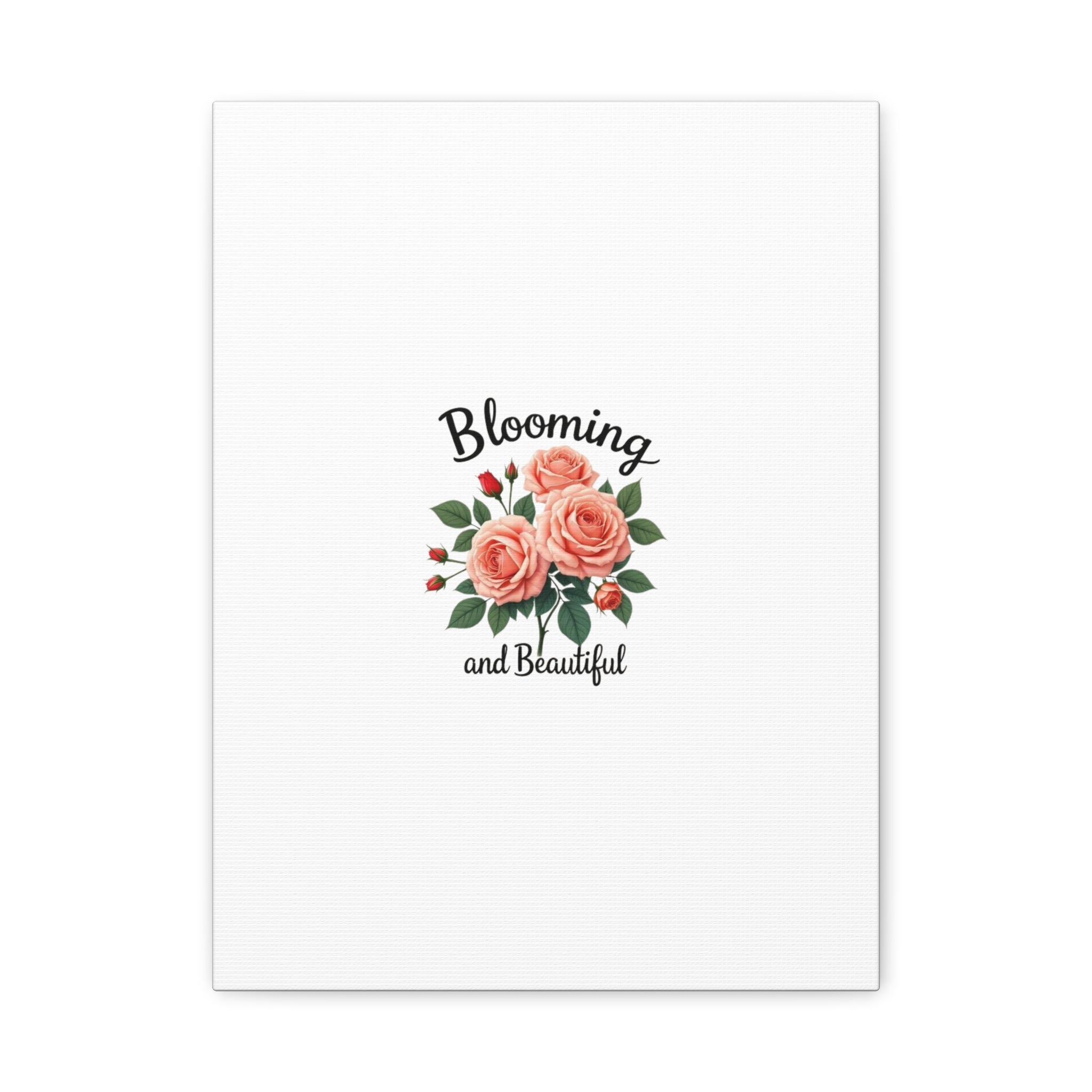 Blooming and Beautiful Rose Bouquet Canvas Wall Art