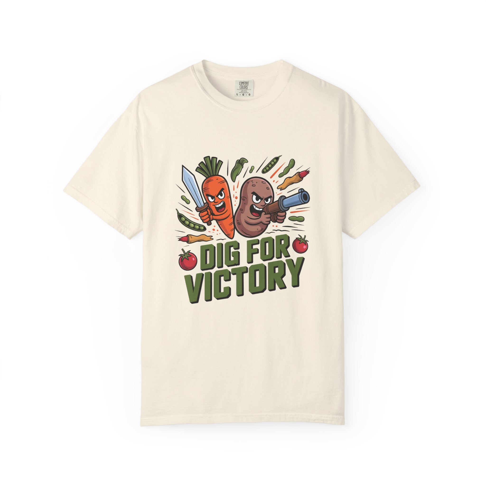 Dig for Victory T-Shirt — Retro Veggie Garden Graphic Tee