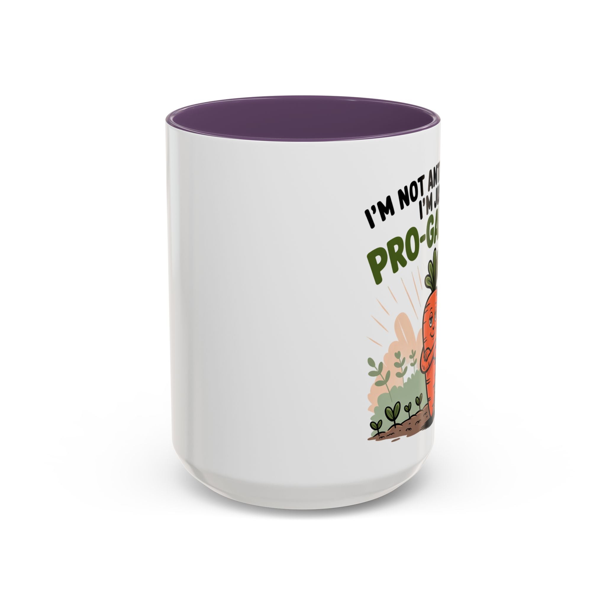 Pro-Garden Coffee Mug – "I'm Not Anti-Social; I'm Just Pro-Garden" Accent Mug