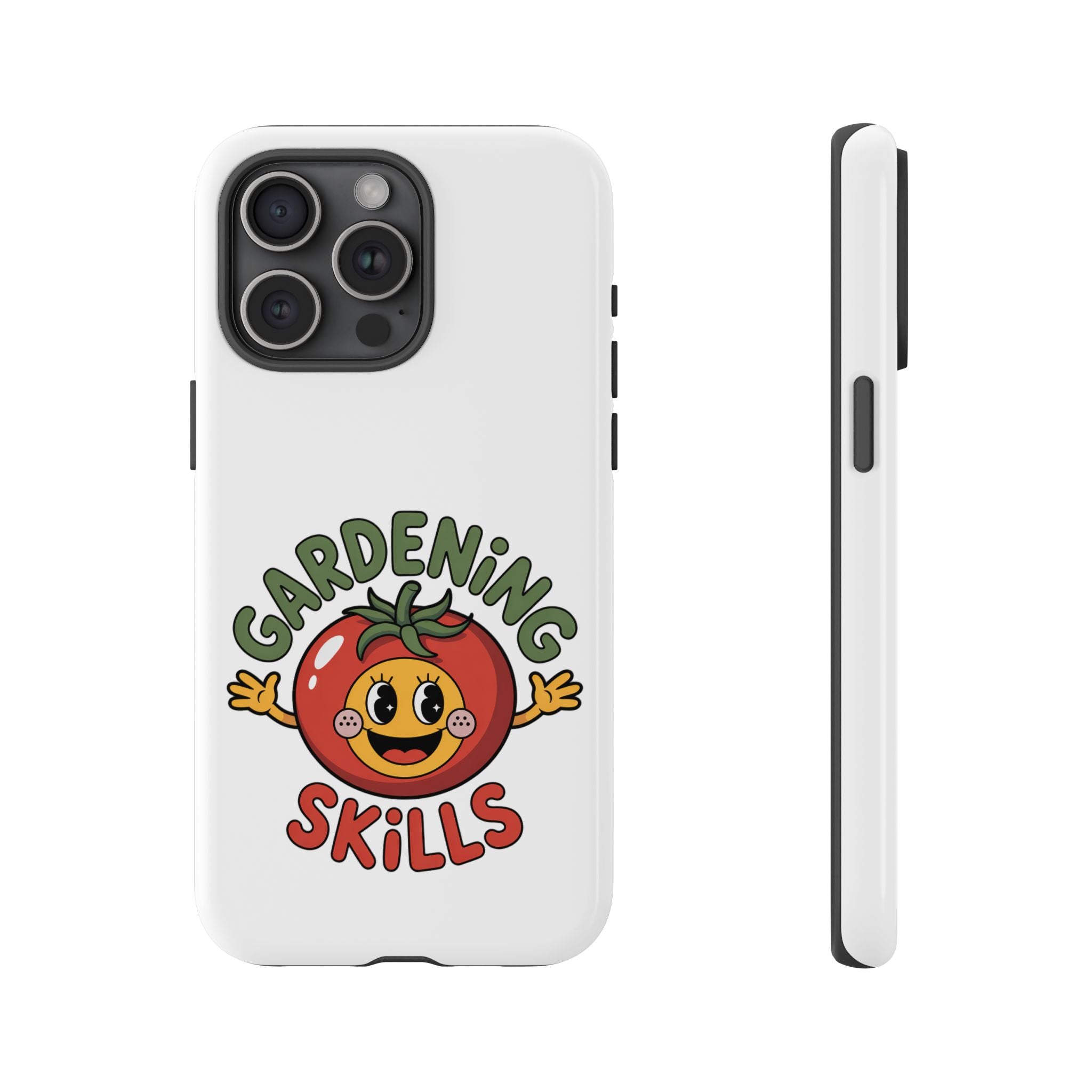 Gardening Skills Phone Case — Cute Tomato Plant Lover Protective Cover