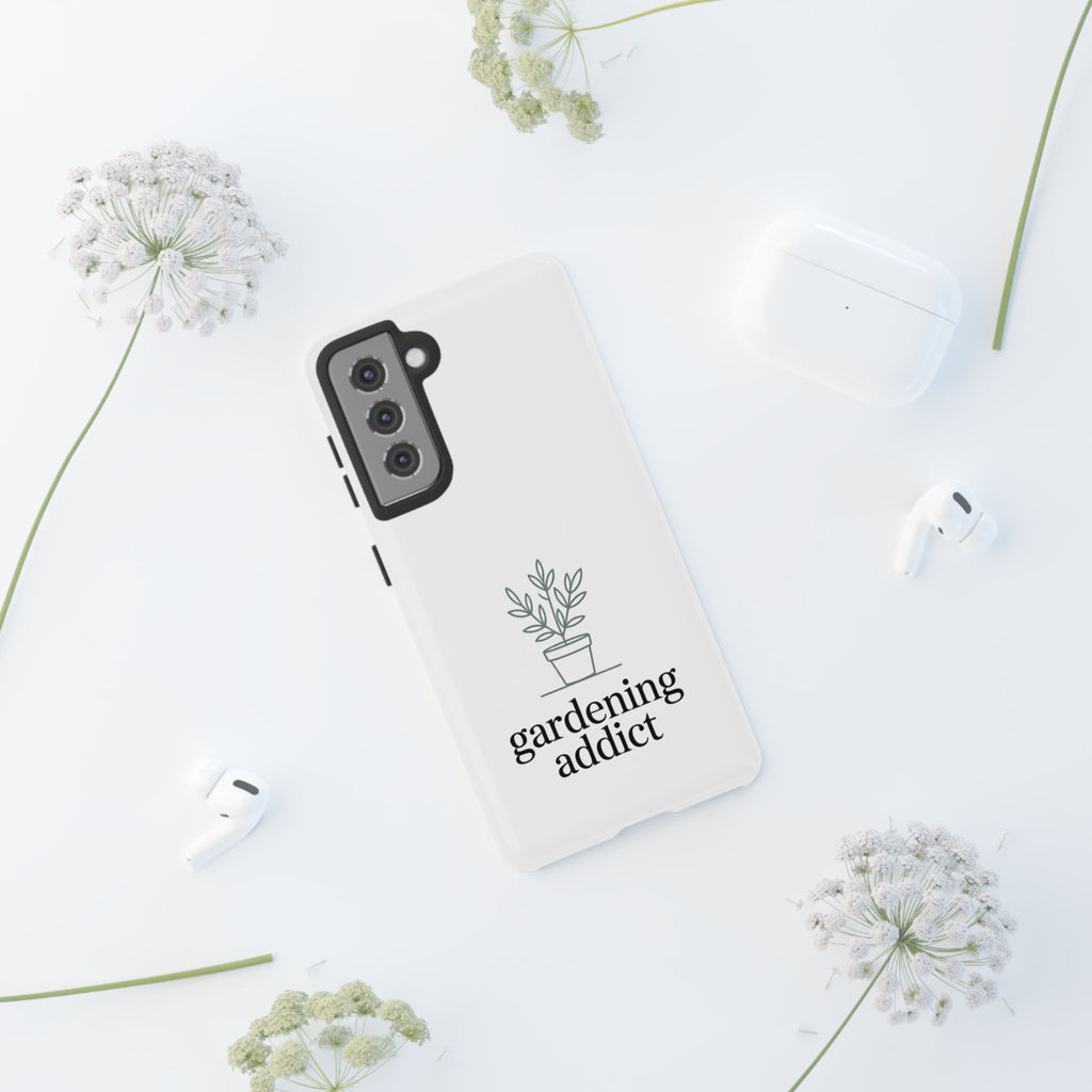 Phone Case — 'gardening addict' Minimal Plant Design