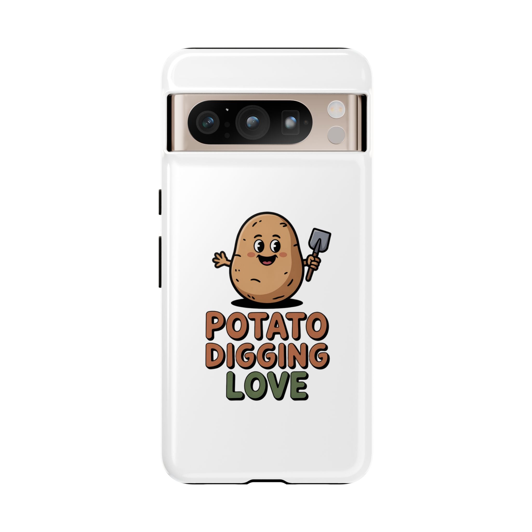 Phone Case — "Potato Digging Love" Cute Gardening Cartoon Protective Cover
