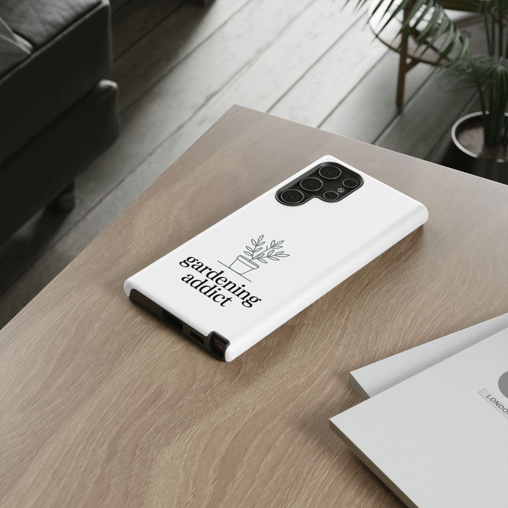 Phone Case — 'gardening addict' Minimal Plant Design