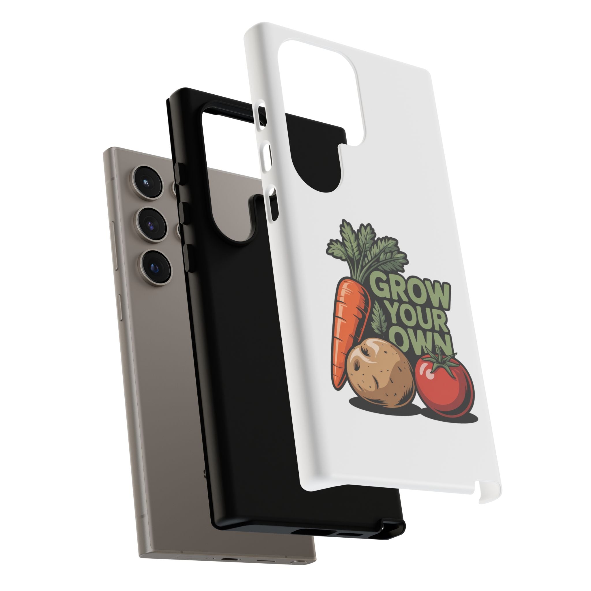 Grow Your Own Vegetables Phone Case — Gardening Carrot Potato Tomato Design