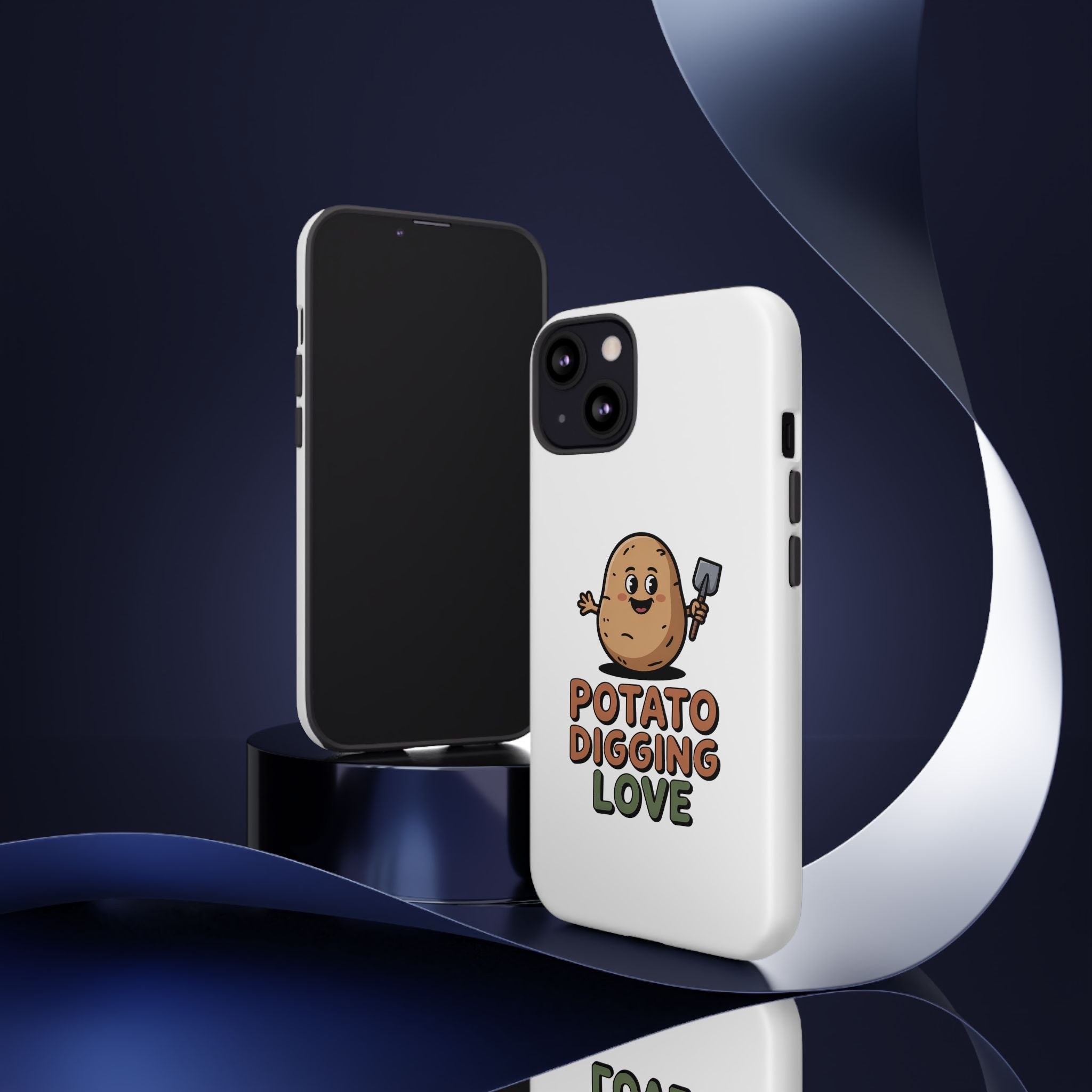 Phone Case — "Potato Digging Love" Cute Gardening Cartoon Protective Cover