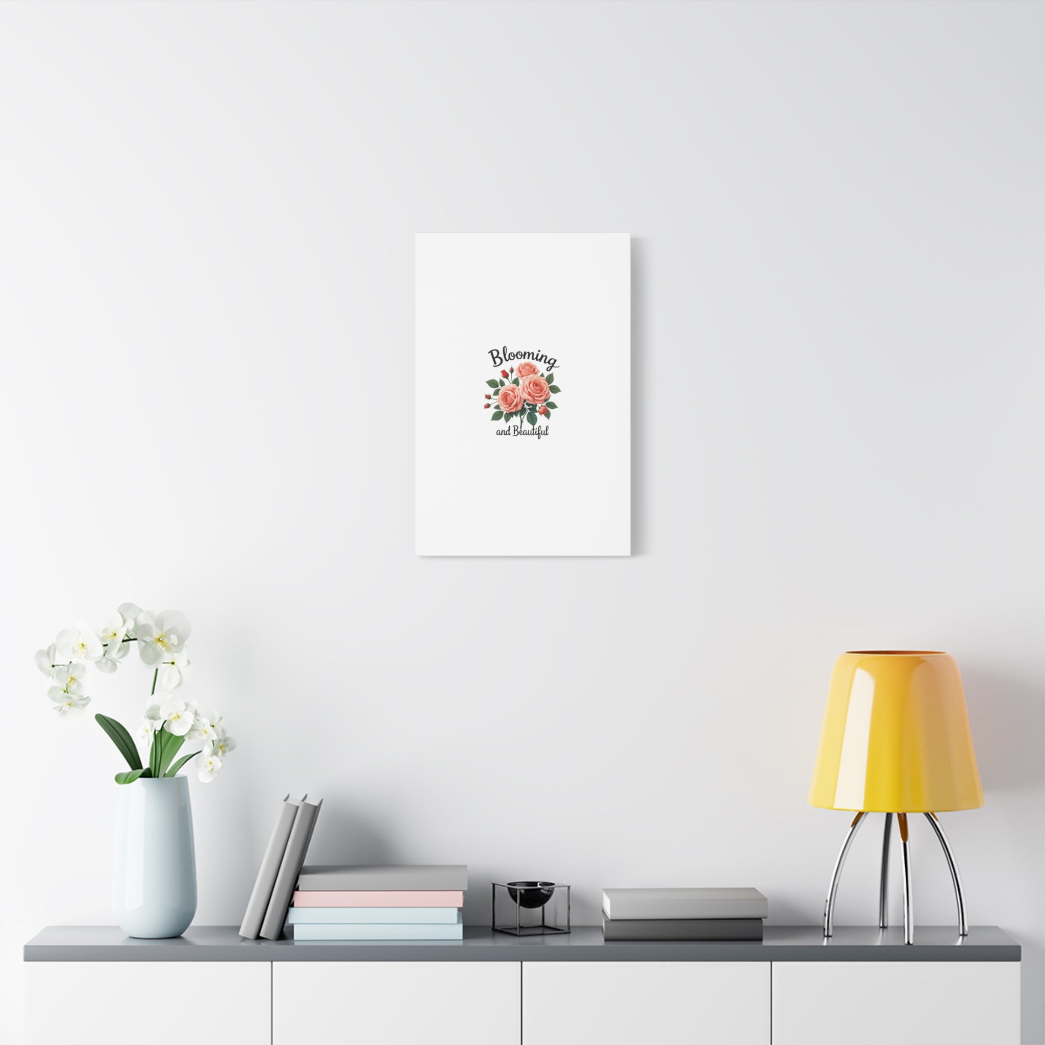 Blooming and Beautiful Rose Bouquet Canvas Wall Art