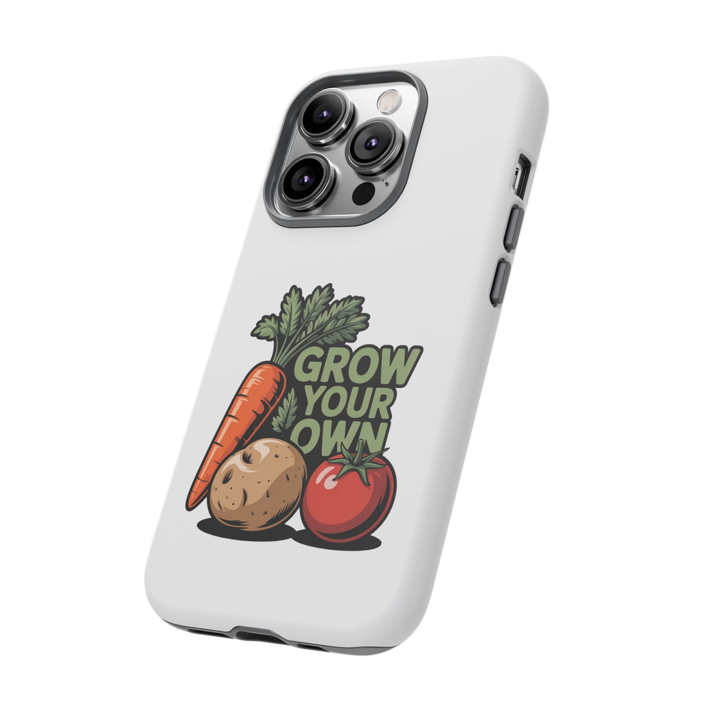 Grow Your Own Vegetables Phone Case — Gardening Carrot Potato Tomato Design
