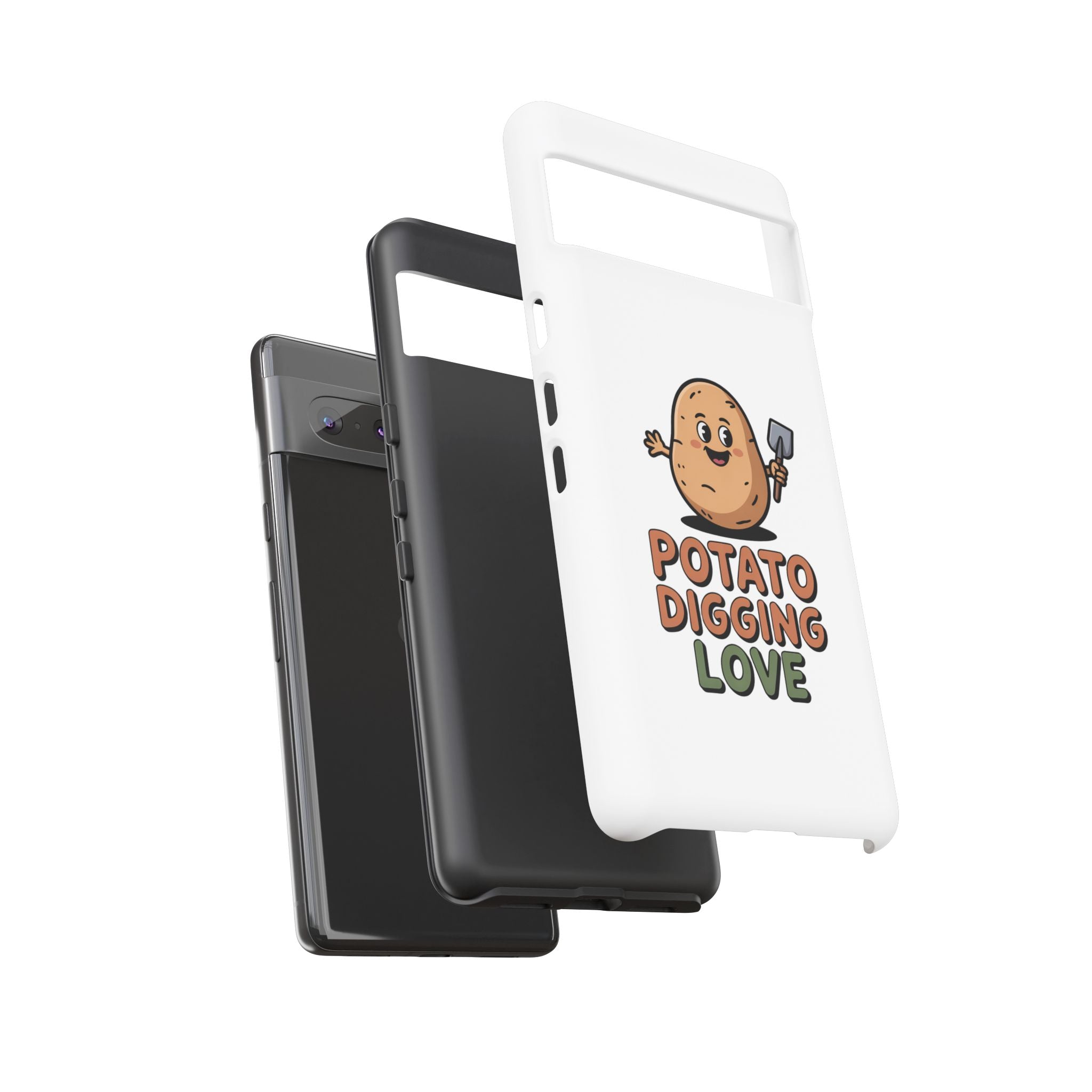 Phone Case — "Potato Digging Love" Cute Gardening Cartoon Protective Cover