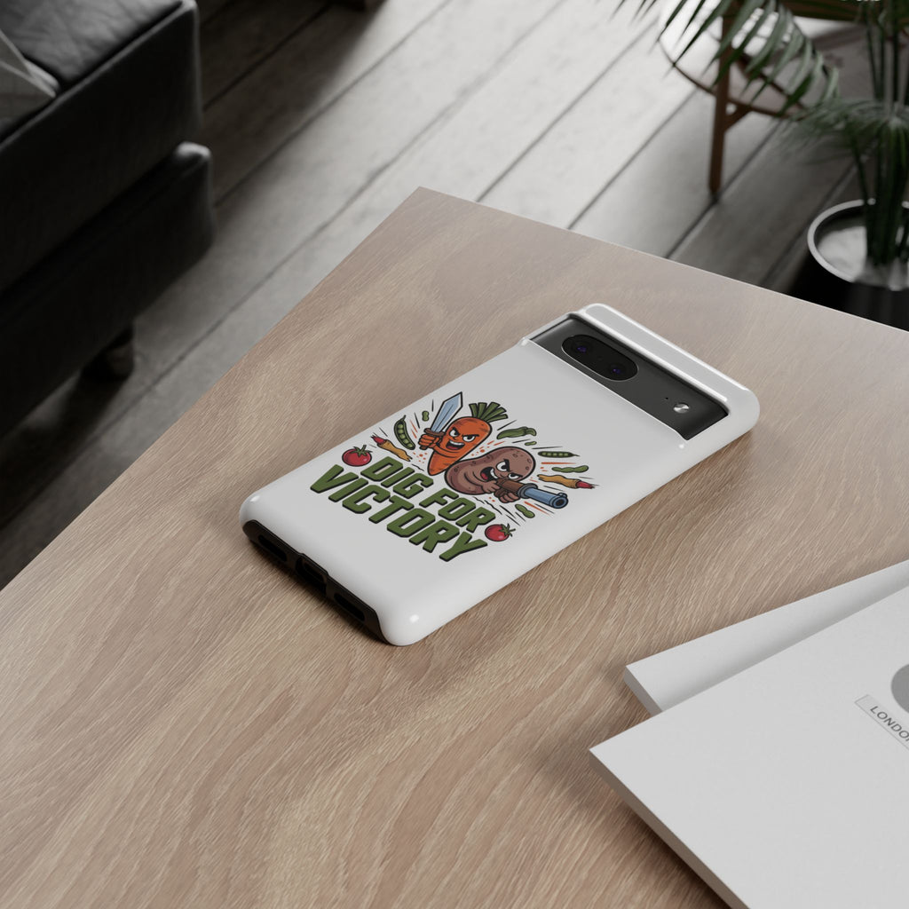 Phone Case — 'Dig For Victory' Veggie Combat Garden Design