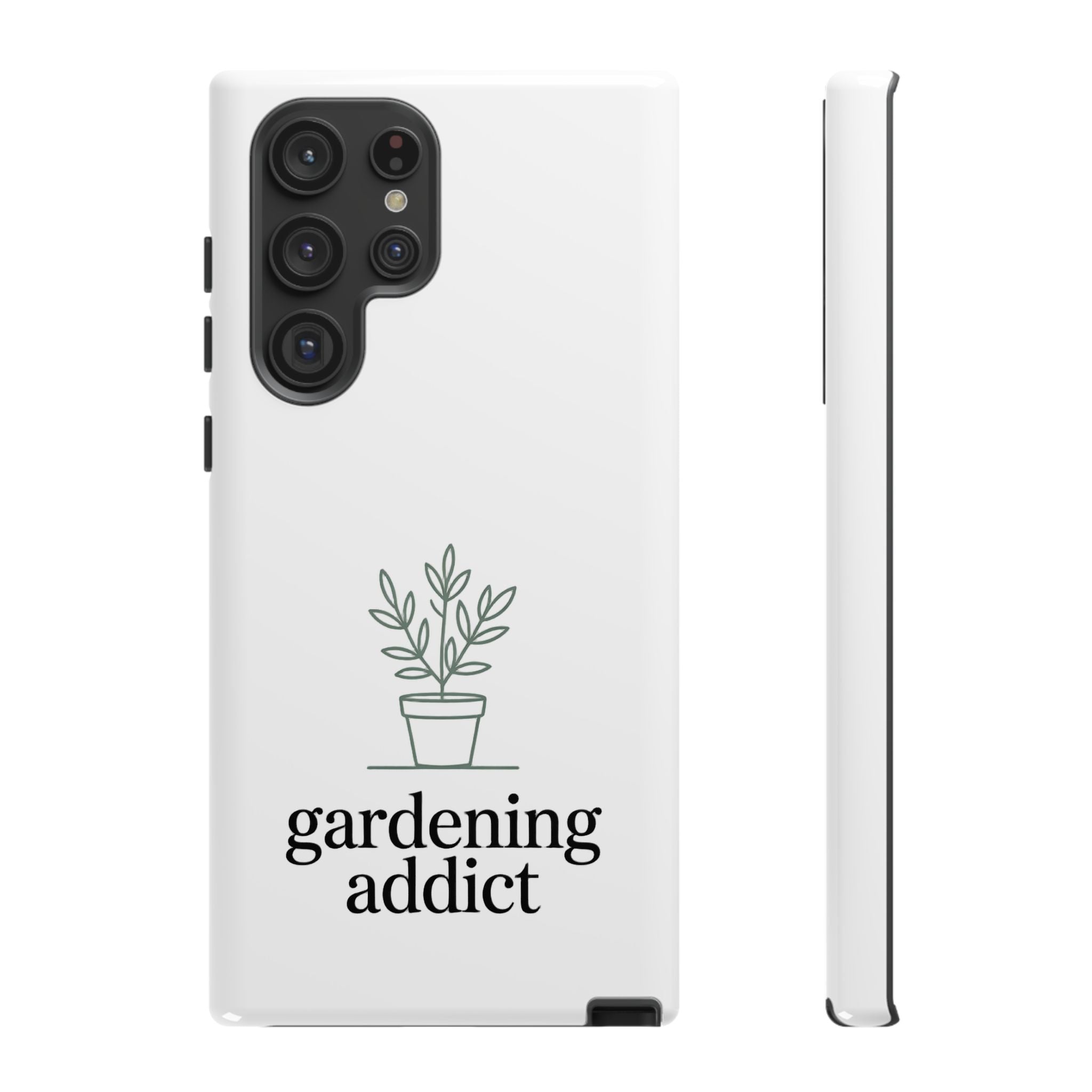 Phone Case — 'gardening addict' Minimal Plant Design