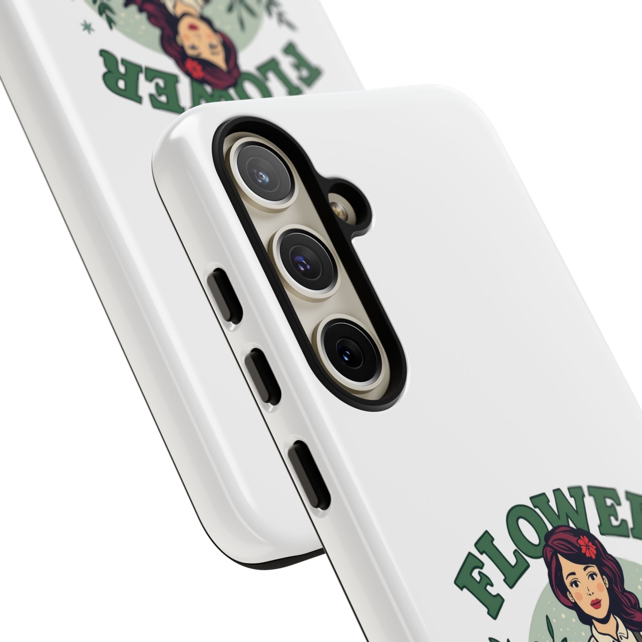 Phone Case - 'Flower Power' Retro Gardener Floral Protective Case