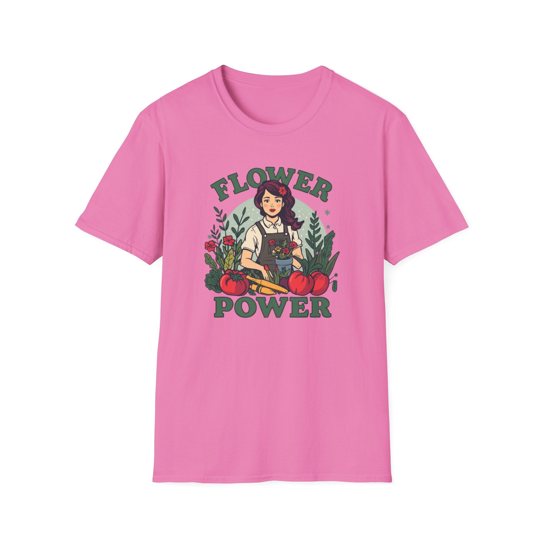 Flower Power T-Shirt — Retro Floral Graphic Tee