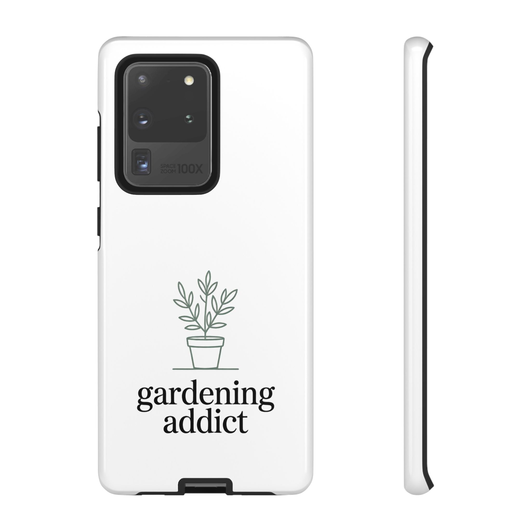 Phone Case — 'gardening addict' Minimal Plant Design