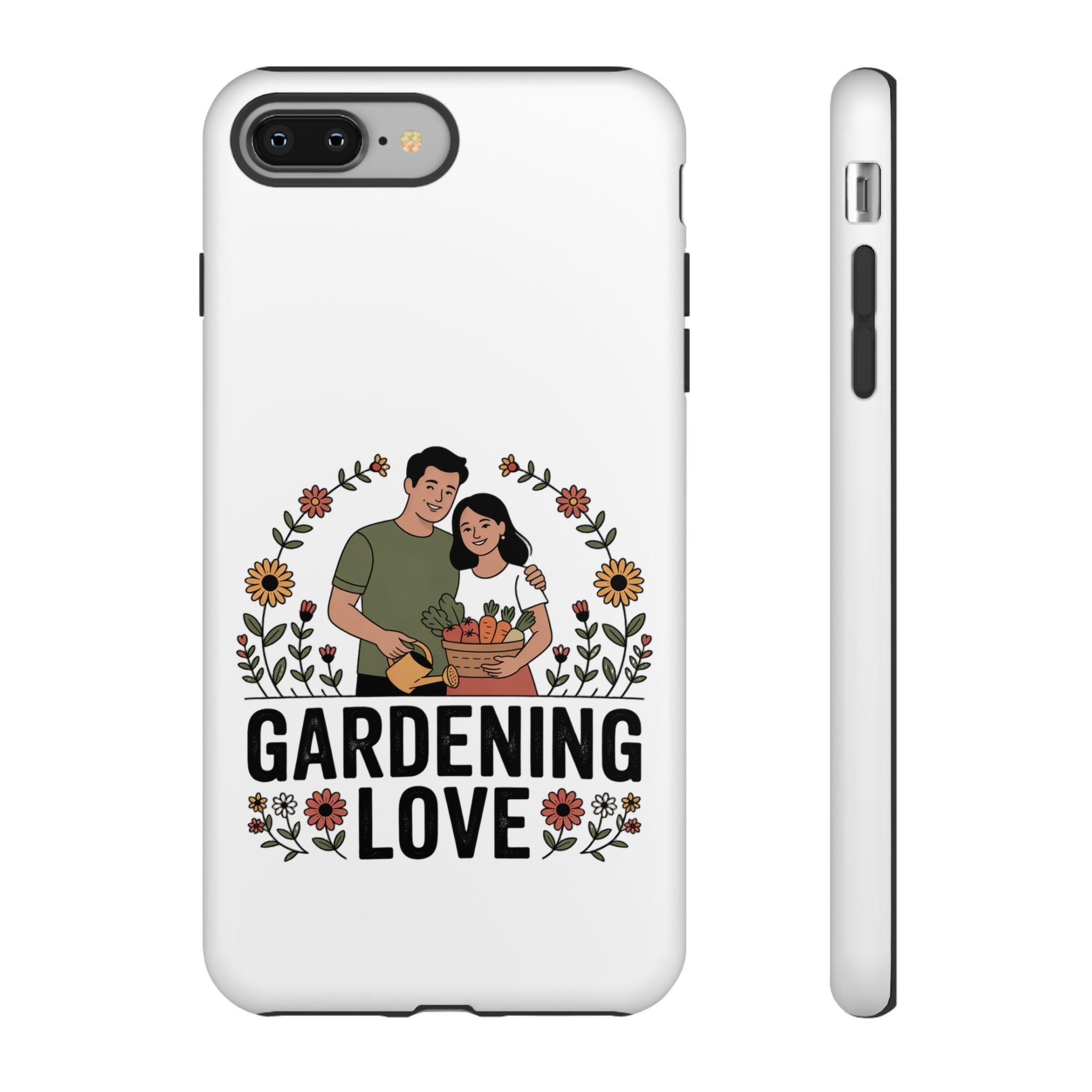 Gardening Love Phone Case — Floral Couple Protective Phone Cover