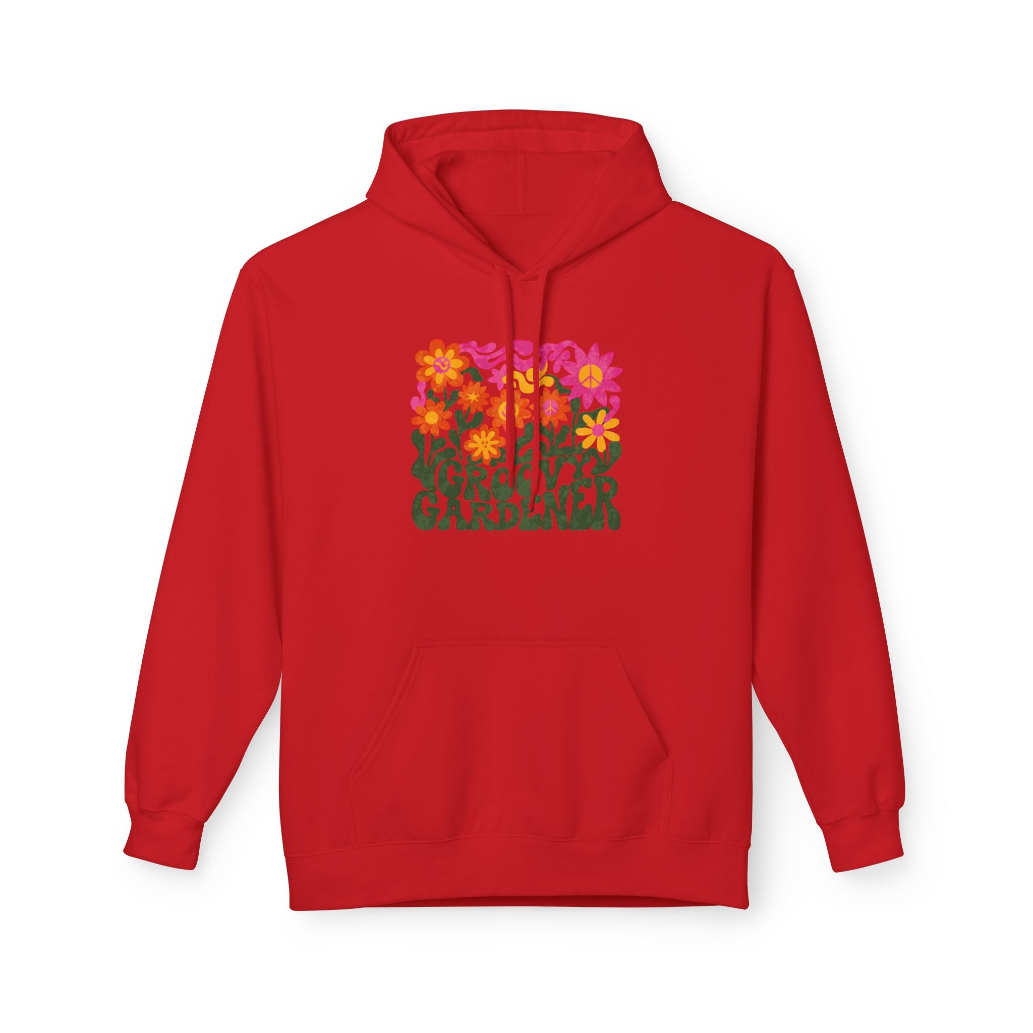 Gardener Hoodie – Retro Floral “Groovy Gardener” Pullover
