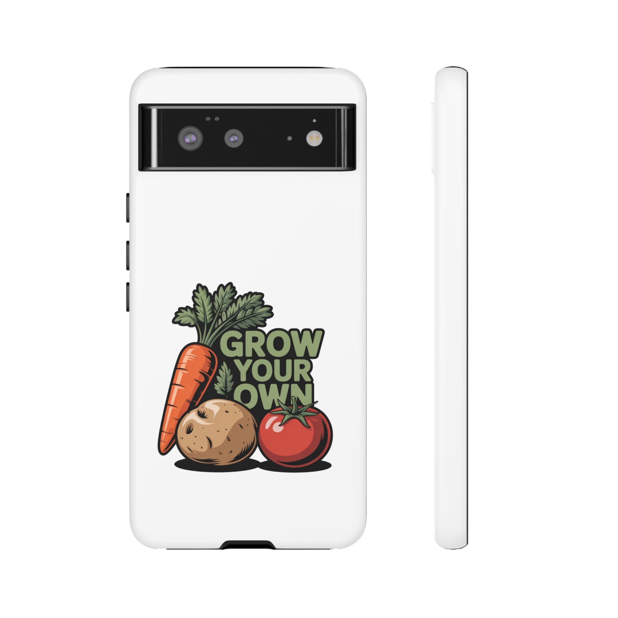 Grow Your Own Vegetables Phone Case — Gardening Carrot Potato Tomato Design