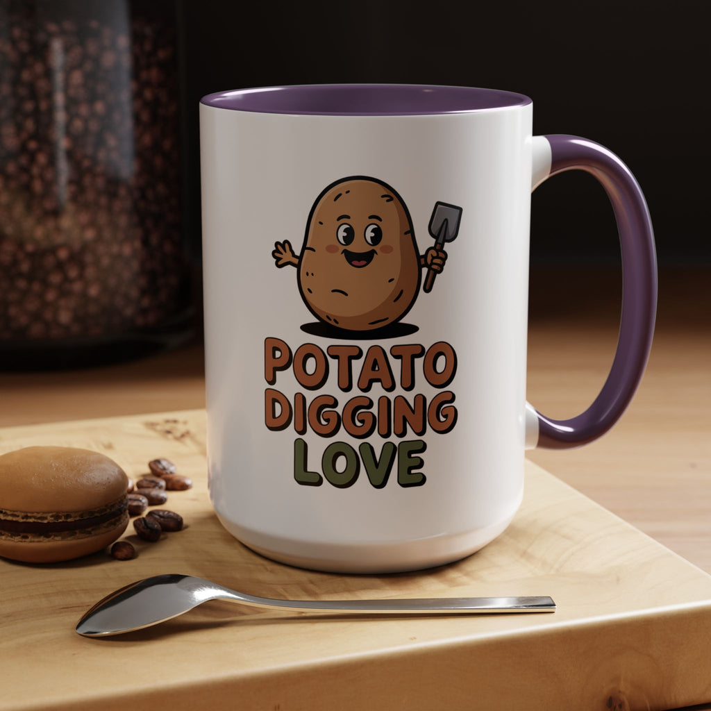 Potato Digging Love Coffee Mug — Cute Gardening Mug (11/15oz)