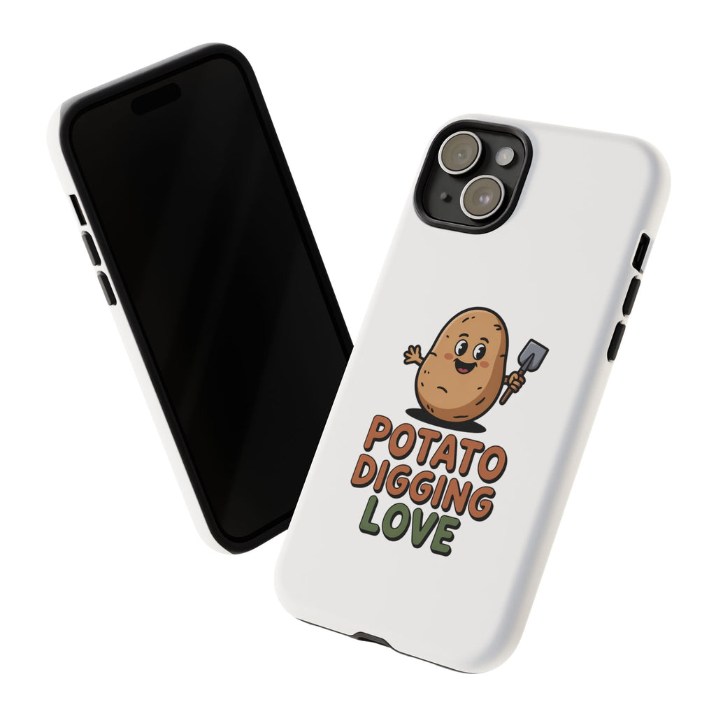 Phone Case — "Potato Digging Love" Cute Gardening Cartoon Protective Cover