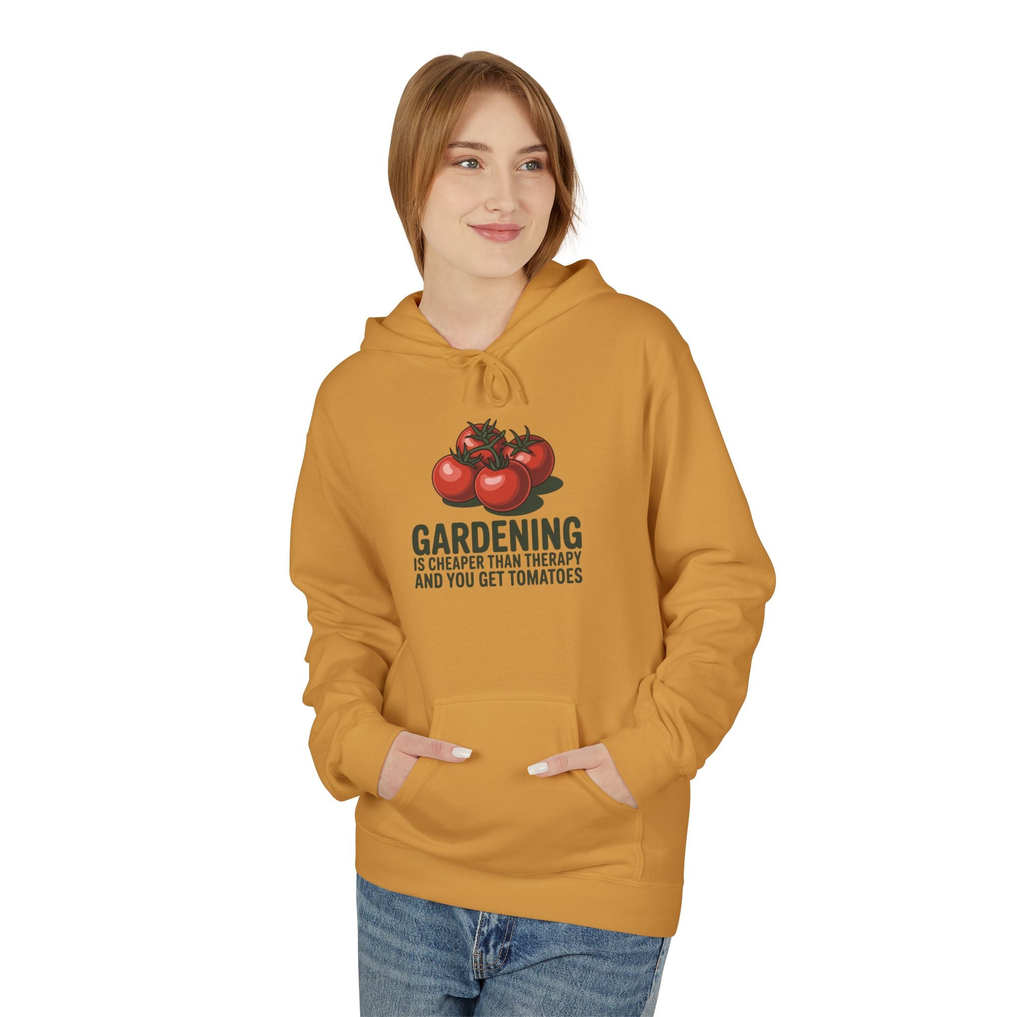 Gardening Is Cheaper Than Therapy Hoodie – Funny Tomato Gardeners Pullover