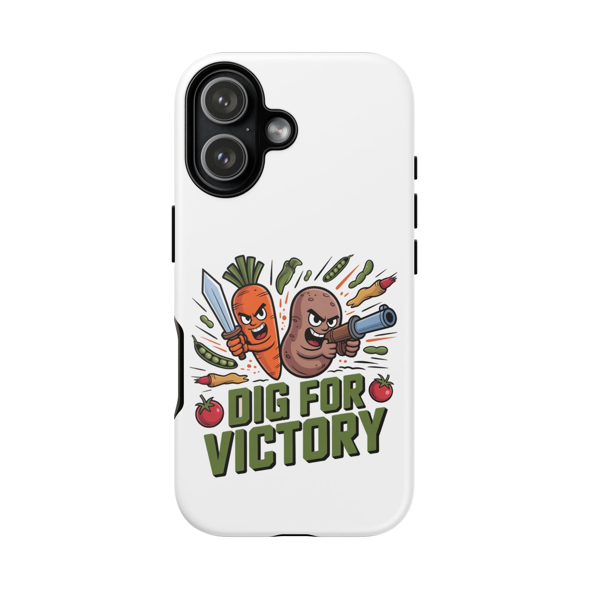 Phone Case — 'Dig For Victory' Veggie Combat Garden Design