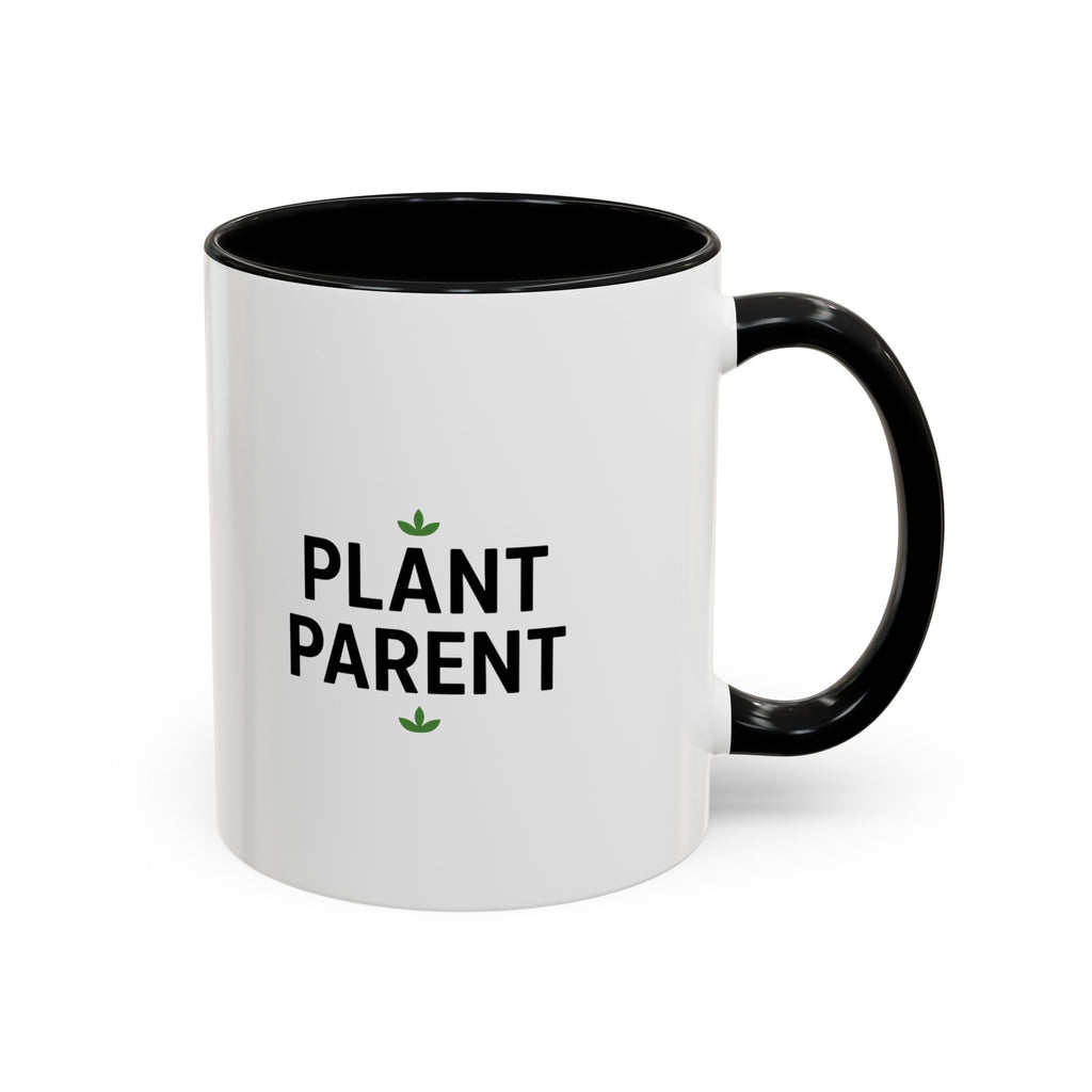 Plant Parent Accent Coffee Mug — Cute Green Houseplant Gift (11/15oz)