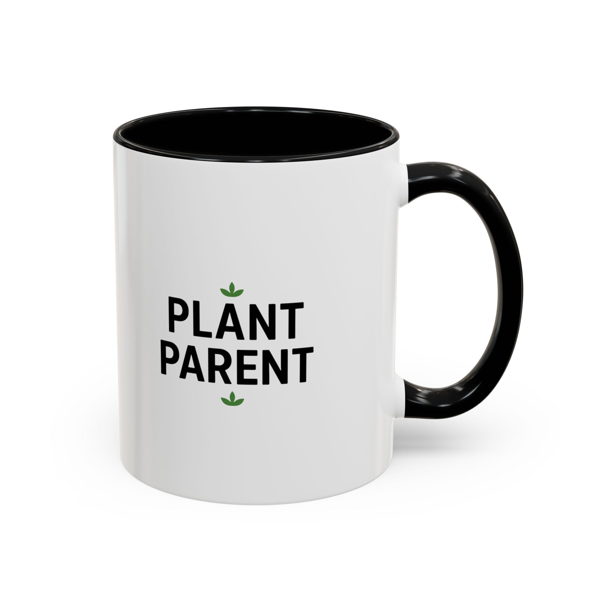 Plant Parent Accent Coffee Mug — Cute Green Houseplant Gift (11/15oz)