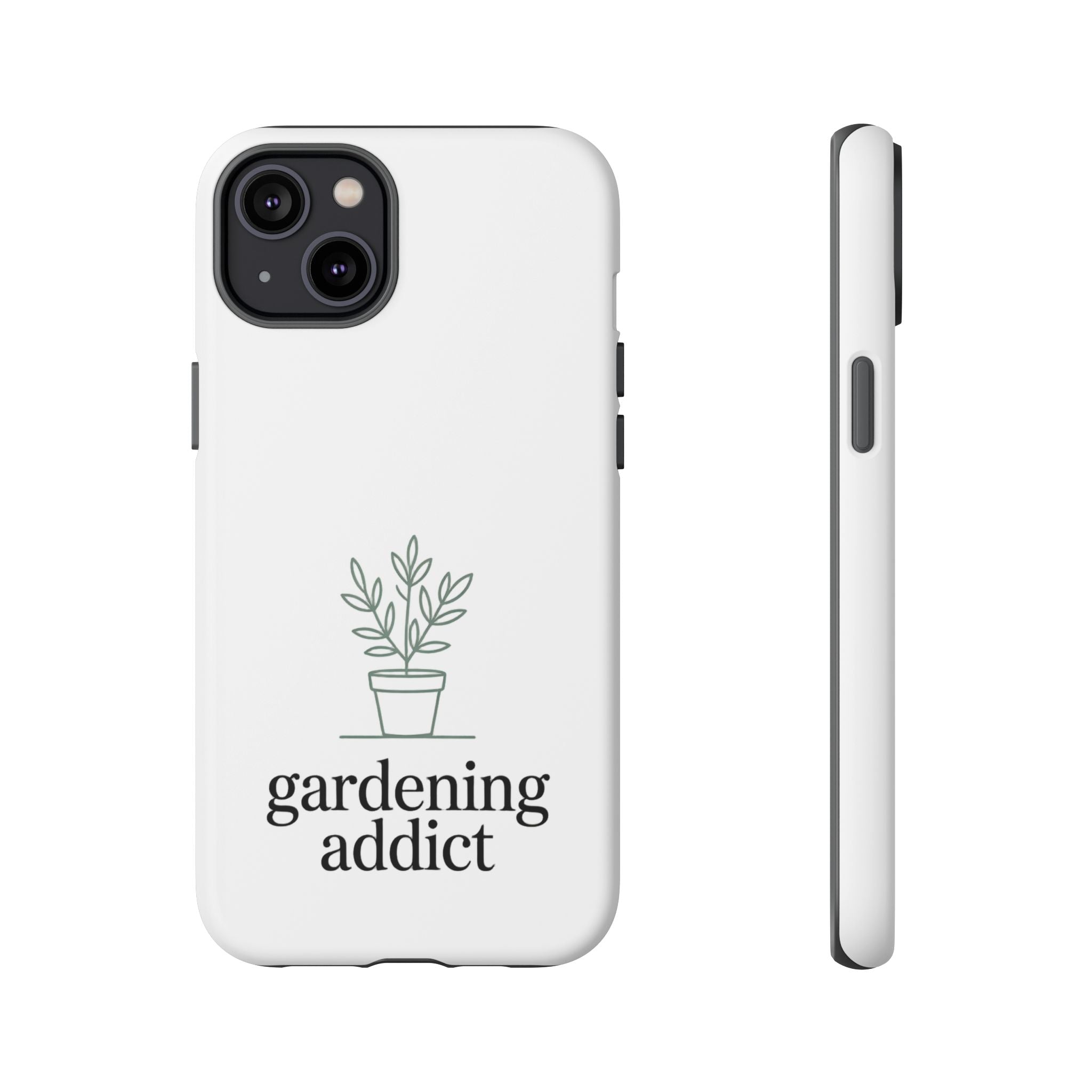Phone Case — 'gardening addict' Minimal Plant Design