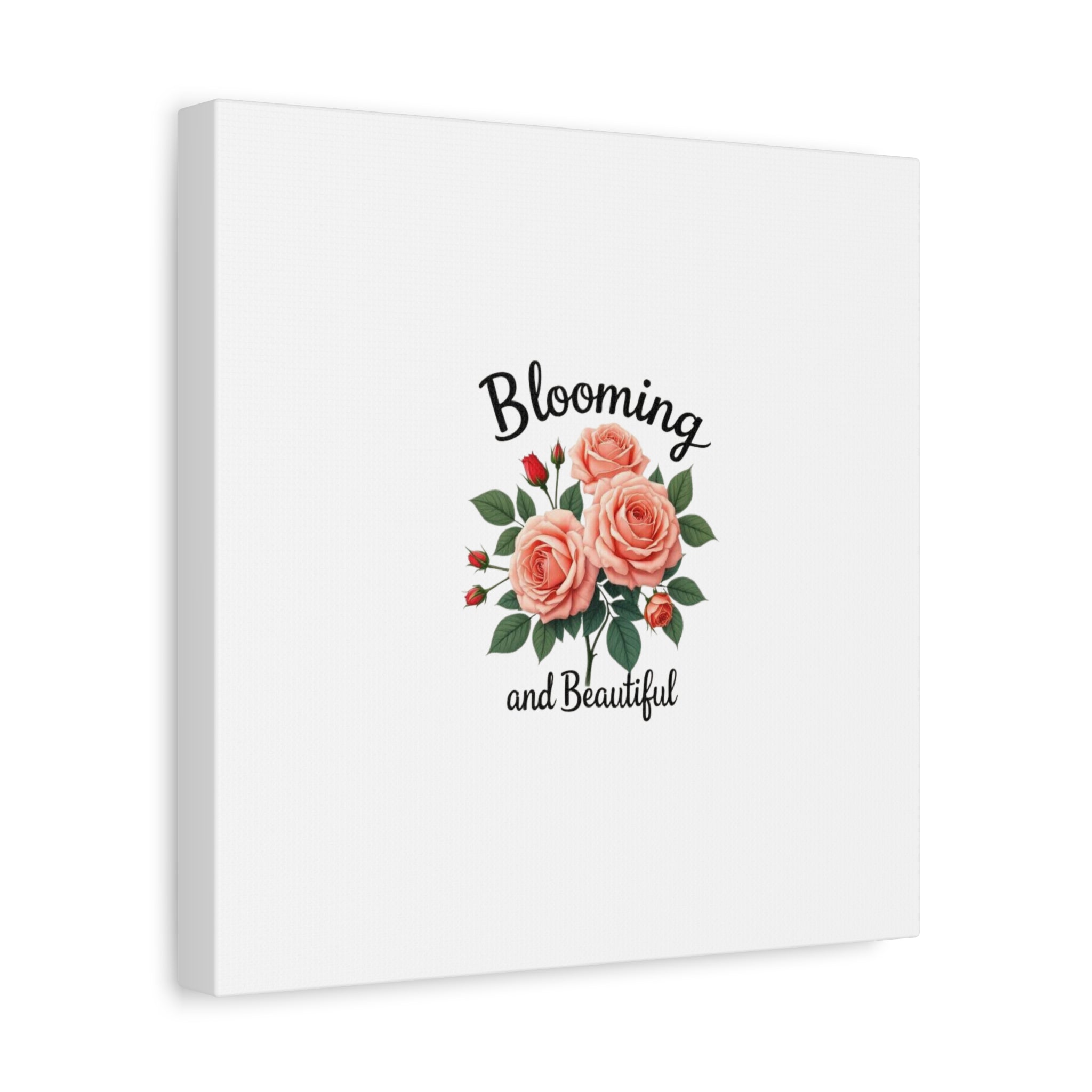 Blooming and Beautiful Rose Bouquet Canvas Wall Art