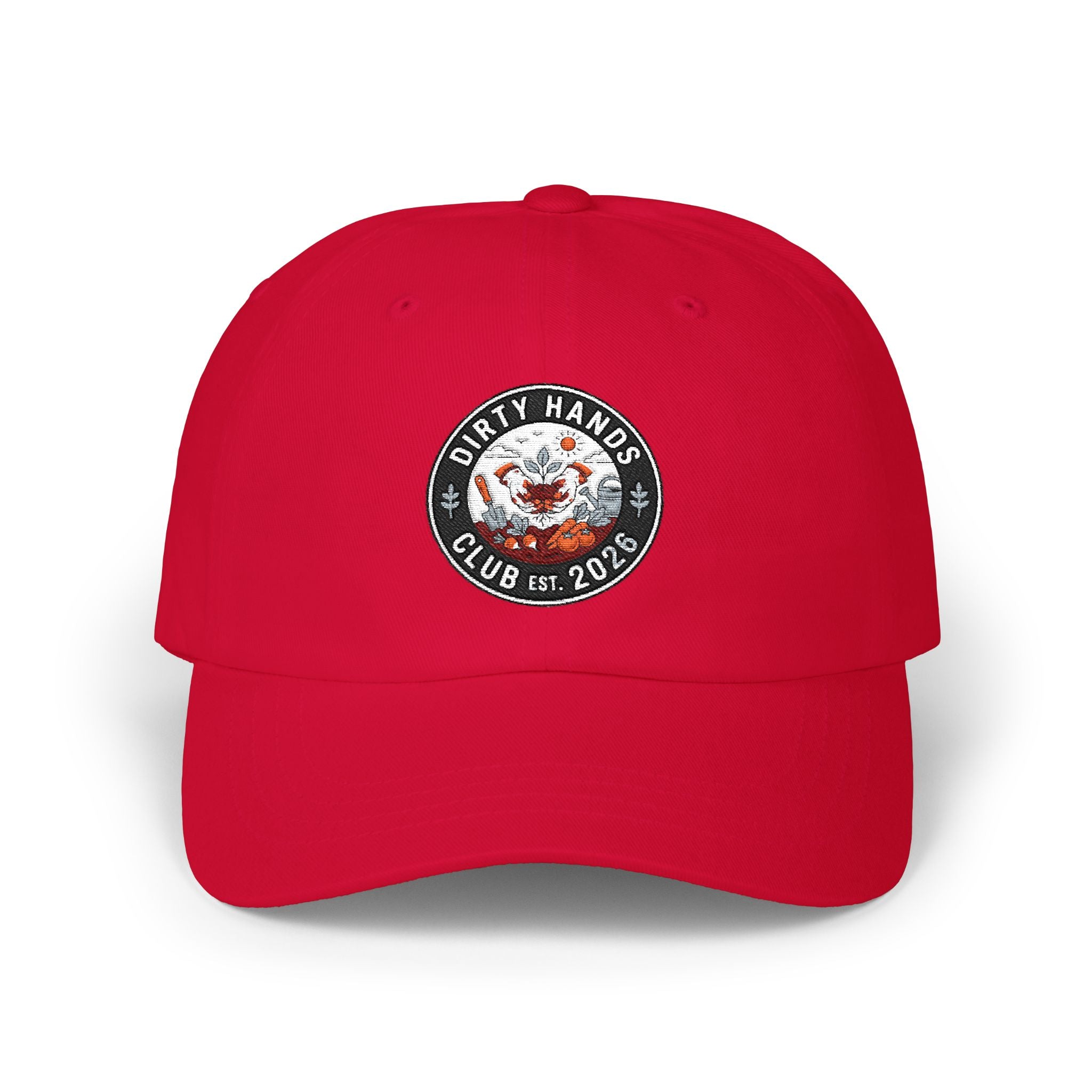 Dirty Hands Club Dad Cap — Vintage Logo Embroidered Hat