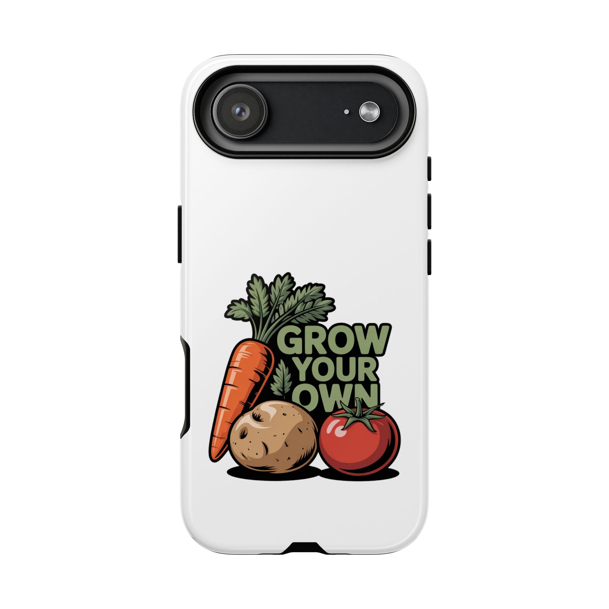 Grow Your Own Vegetables Phone Case — Gardening Carrot Potato Tomato Design