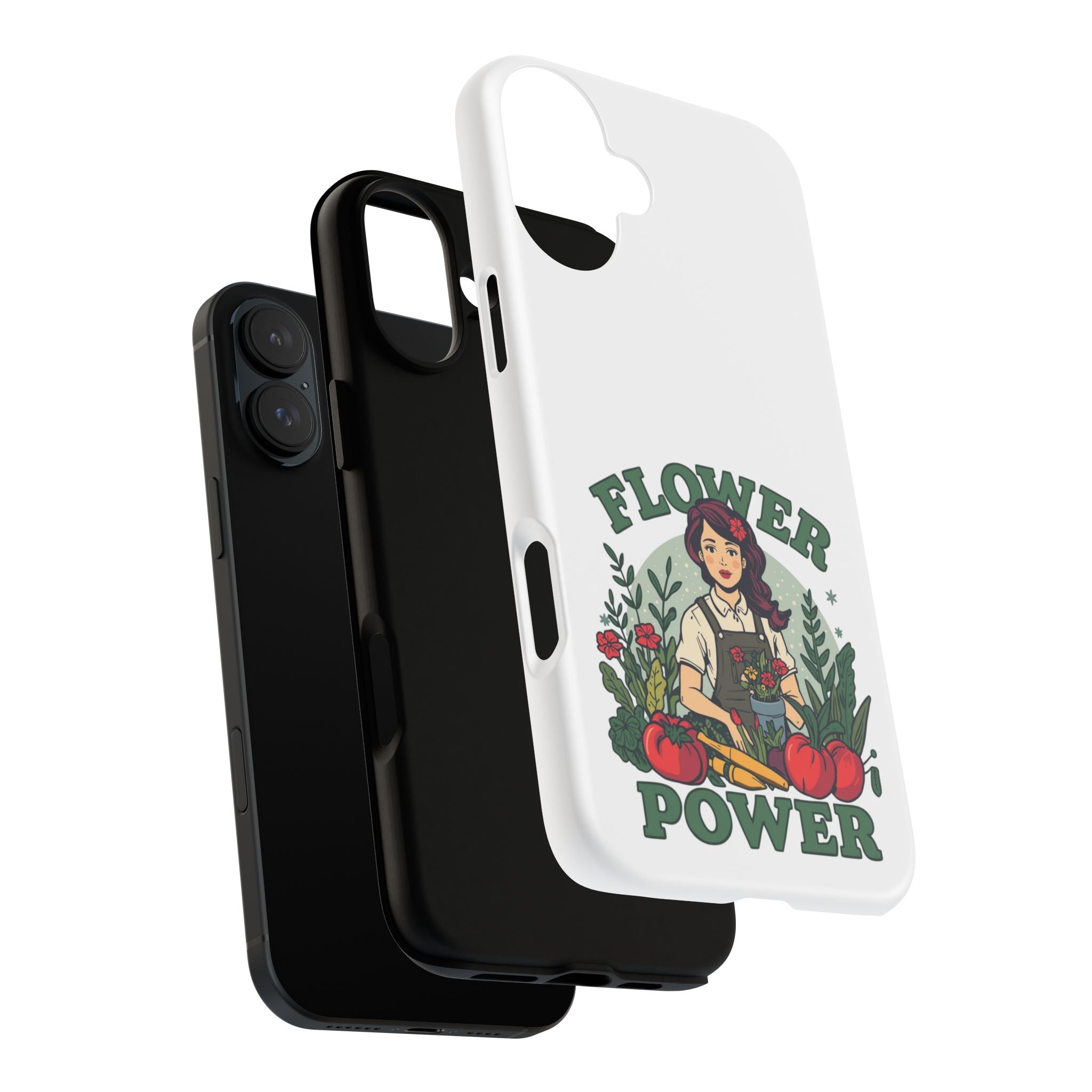 Phone Case - 'Flower Power' Retro Gardener Floral Protective Case