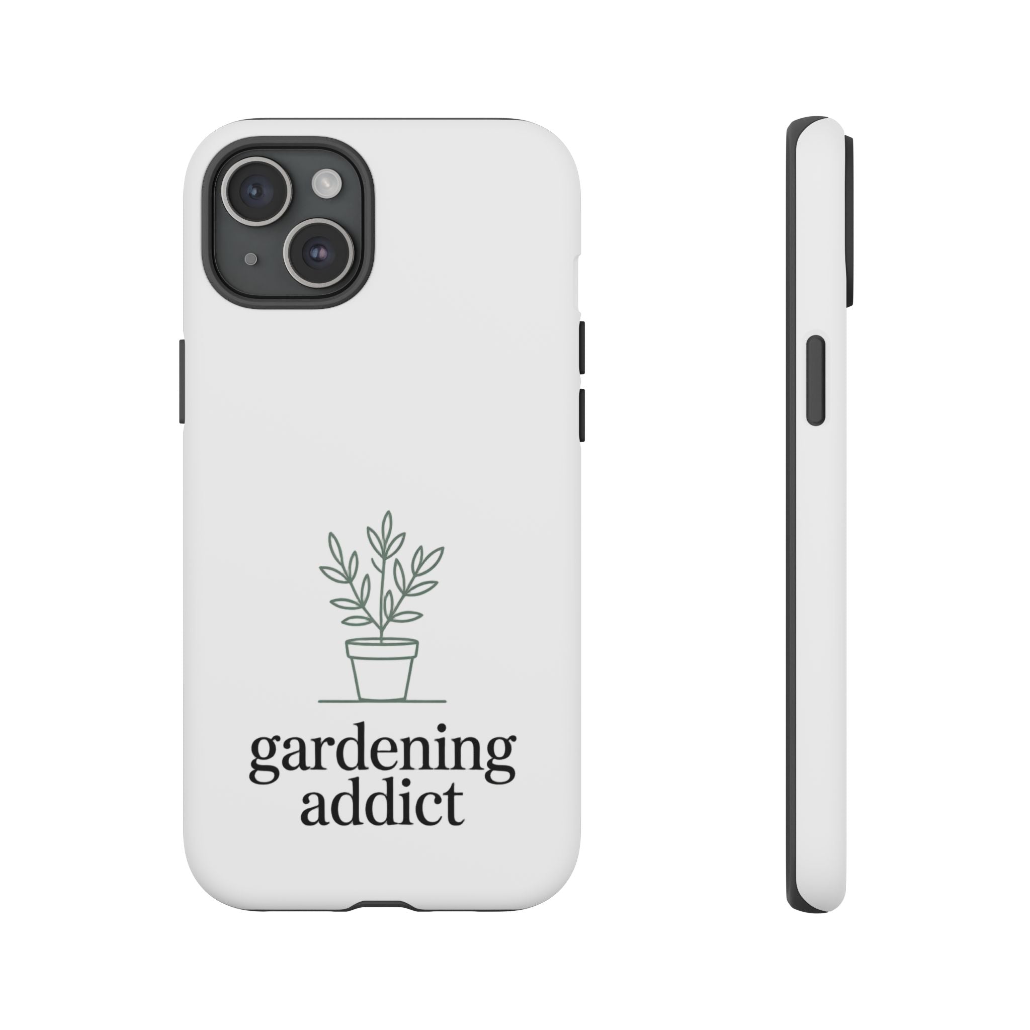 Phone Case — 'gardening addict' Minimal Plant Design