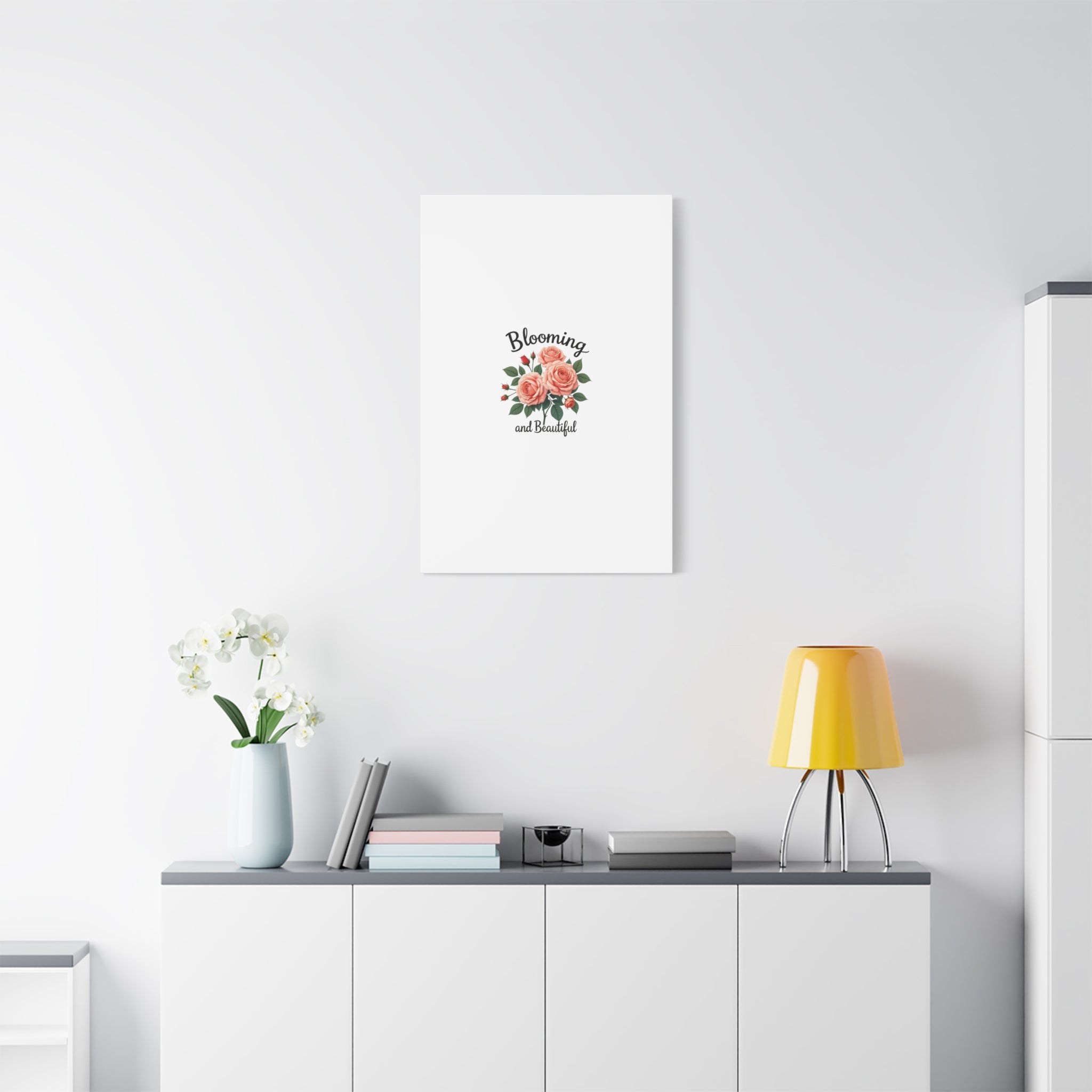 Blooming and Beautiful Rose Bouquet Canvas Wall Art
