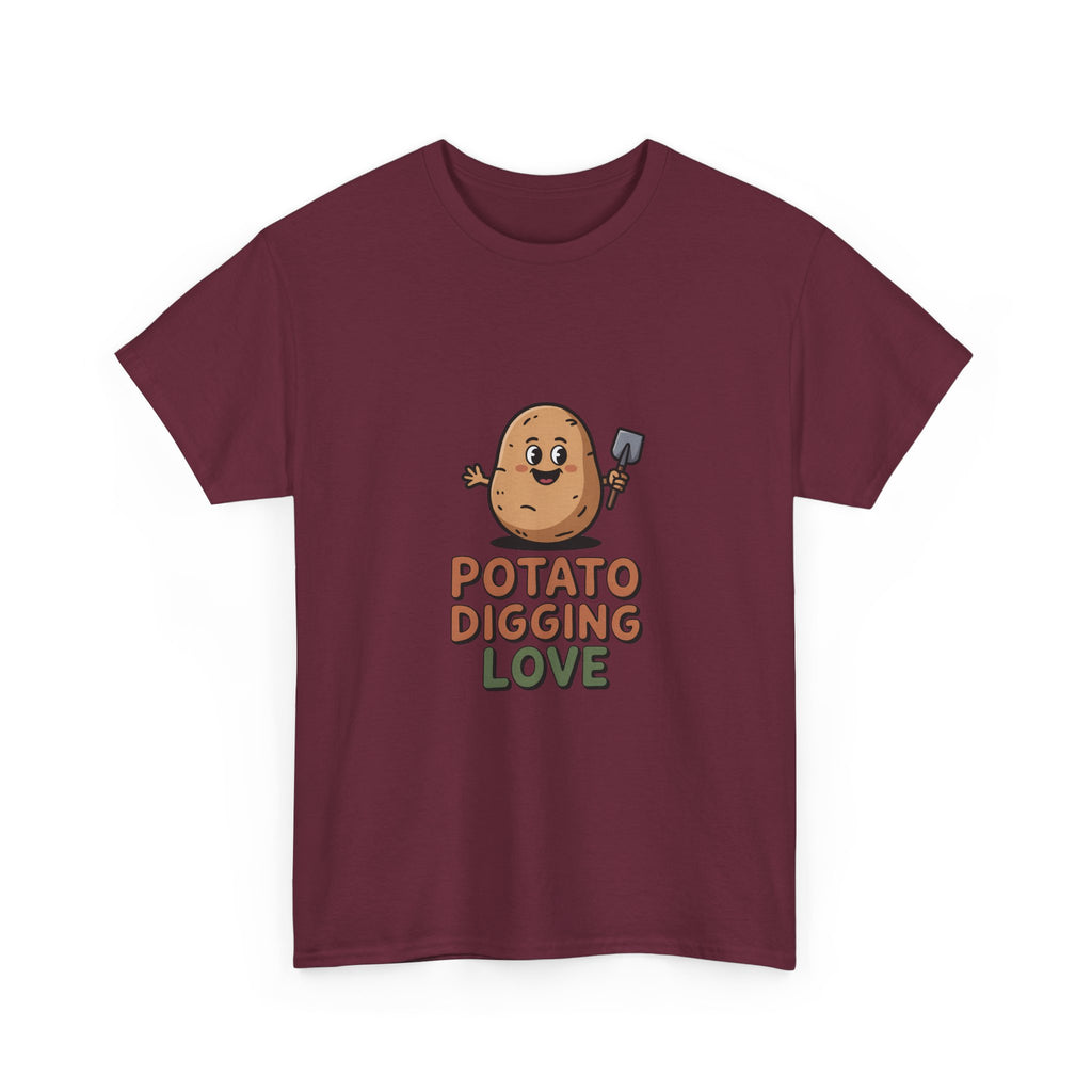 T-Shirt — "Potato Digging Love" Cute Gardening Veggie Tee
