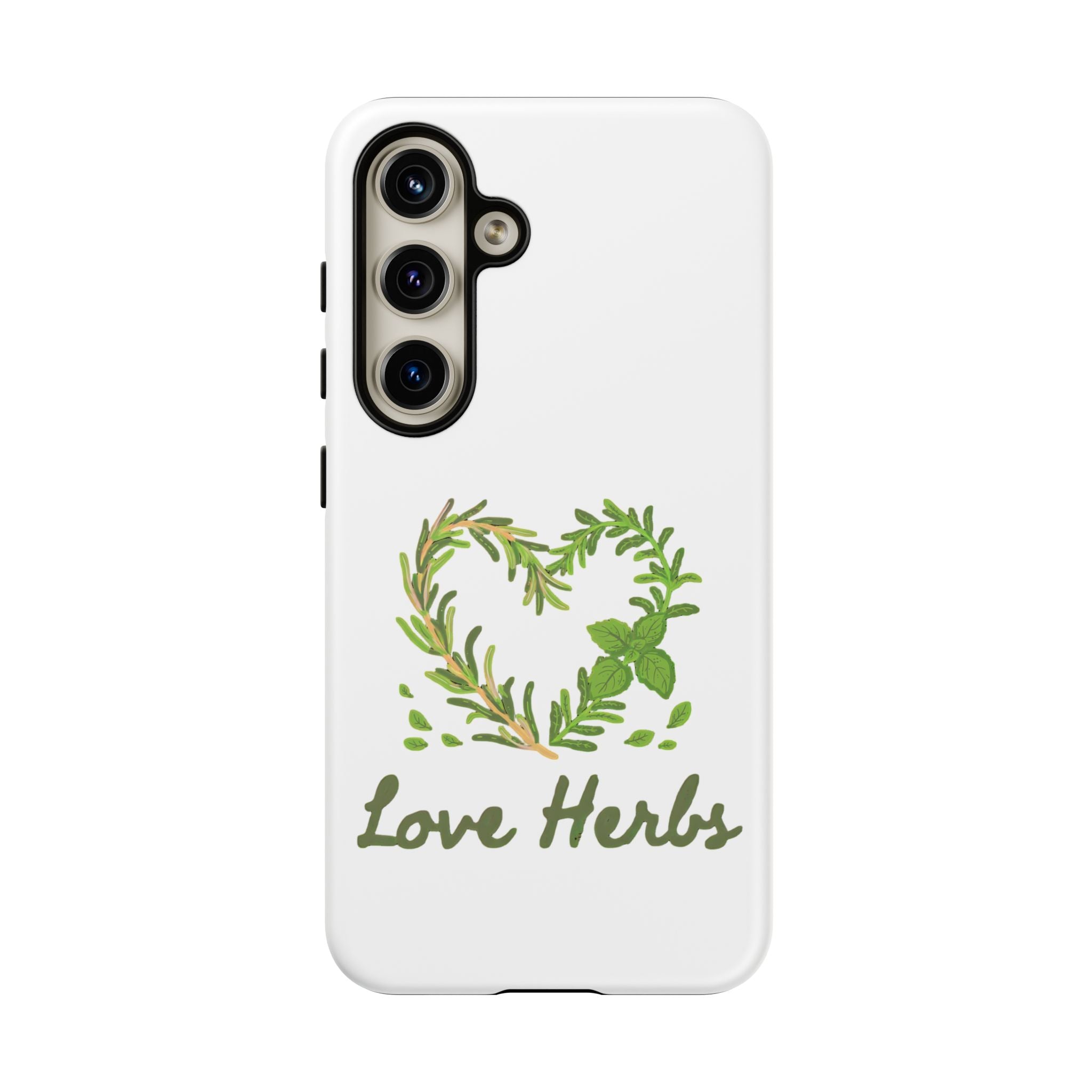 Herb Heart Phone Case - "Love Herbs" Botanical iPhone Cover