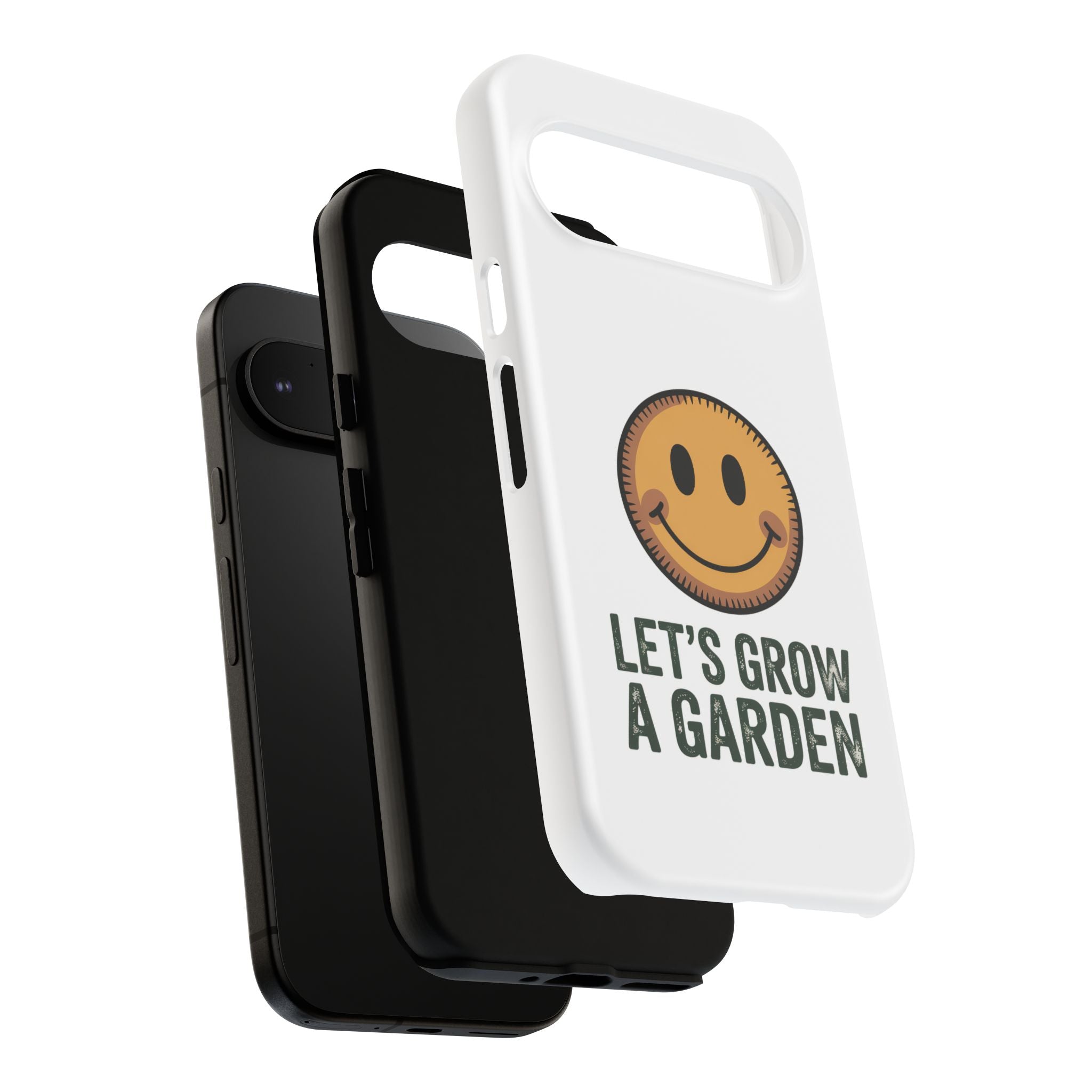 Phone Case — "Let's Grow a Garden" Smiley Plant Lover Protective Case
