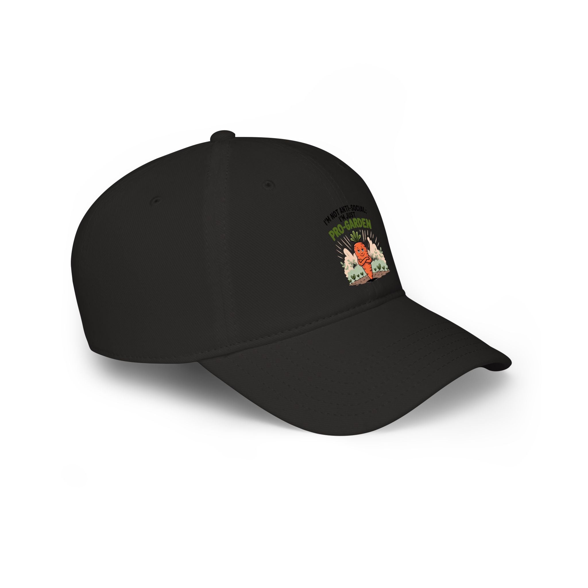Low Profile Baseball Cap – “I’m Not Anti-Social, I’m Just Plant Obsessed” Cute Cactus Graphic Hat