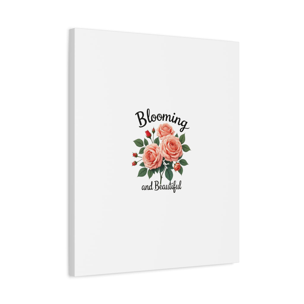 Blooming and Beautiful Rose Bouquet Canvas Wall Art
