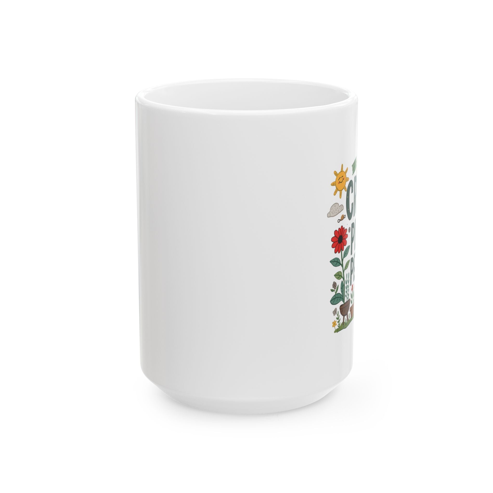 Ceramic Mug — Crazy Gardener Mug ("Cozy With a Cup of Sunshine")