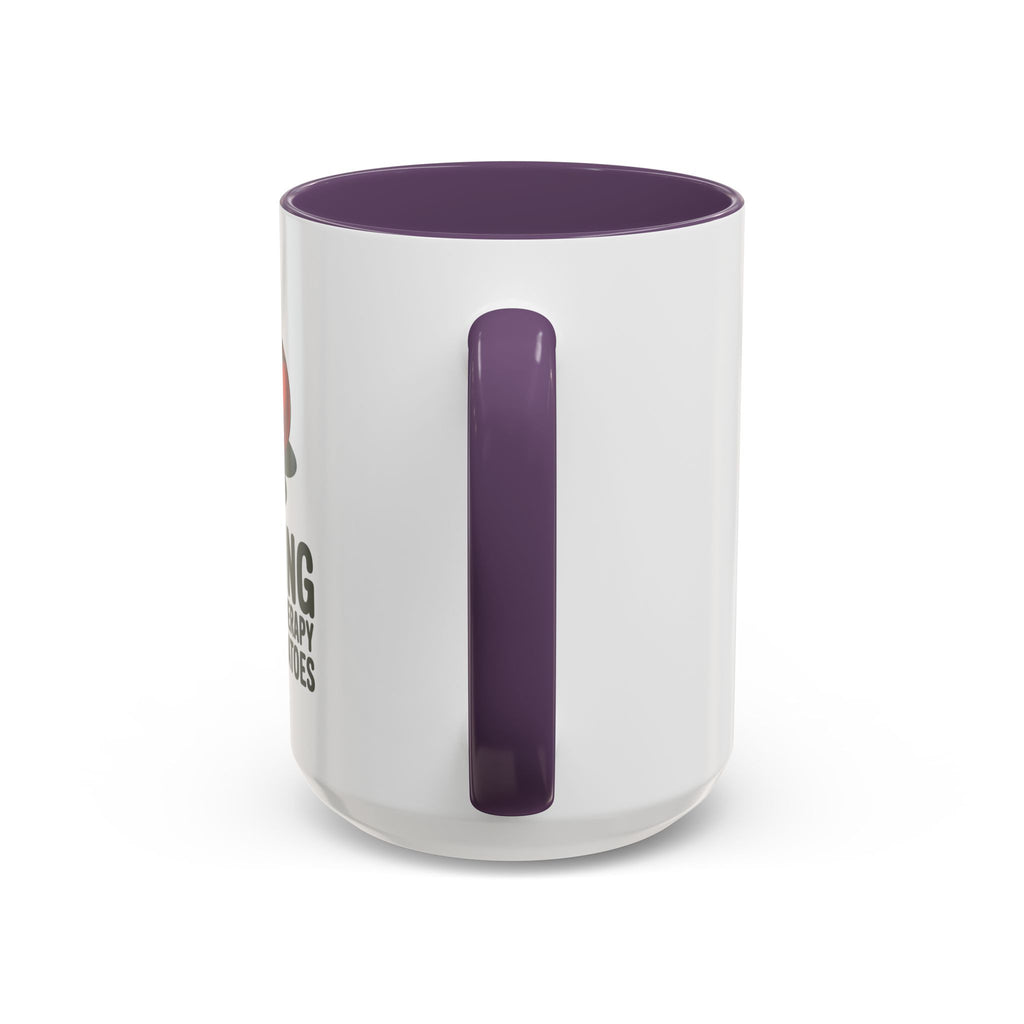 Gardening Coffee Mug – “Gardening Is Cheaper Than Therapy and You Get Tomatoes” Accent Mug