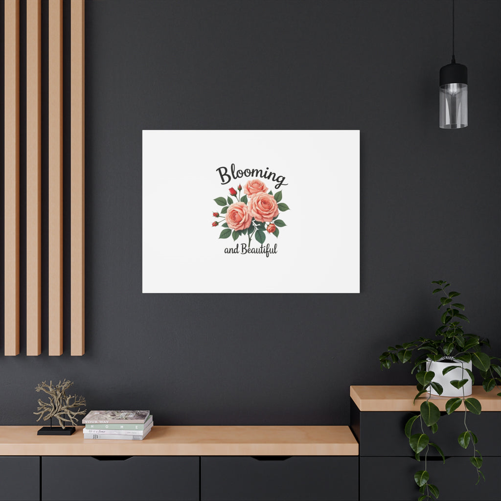 Blooming and Beautiful Rose Bouquet Canvas Wall Art