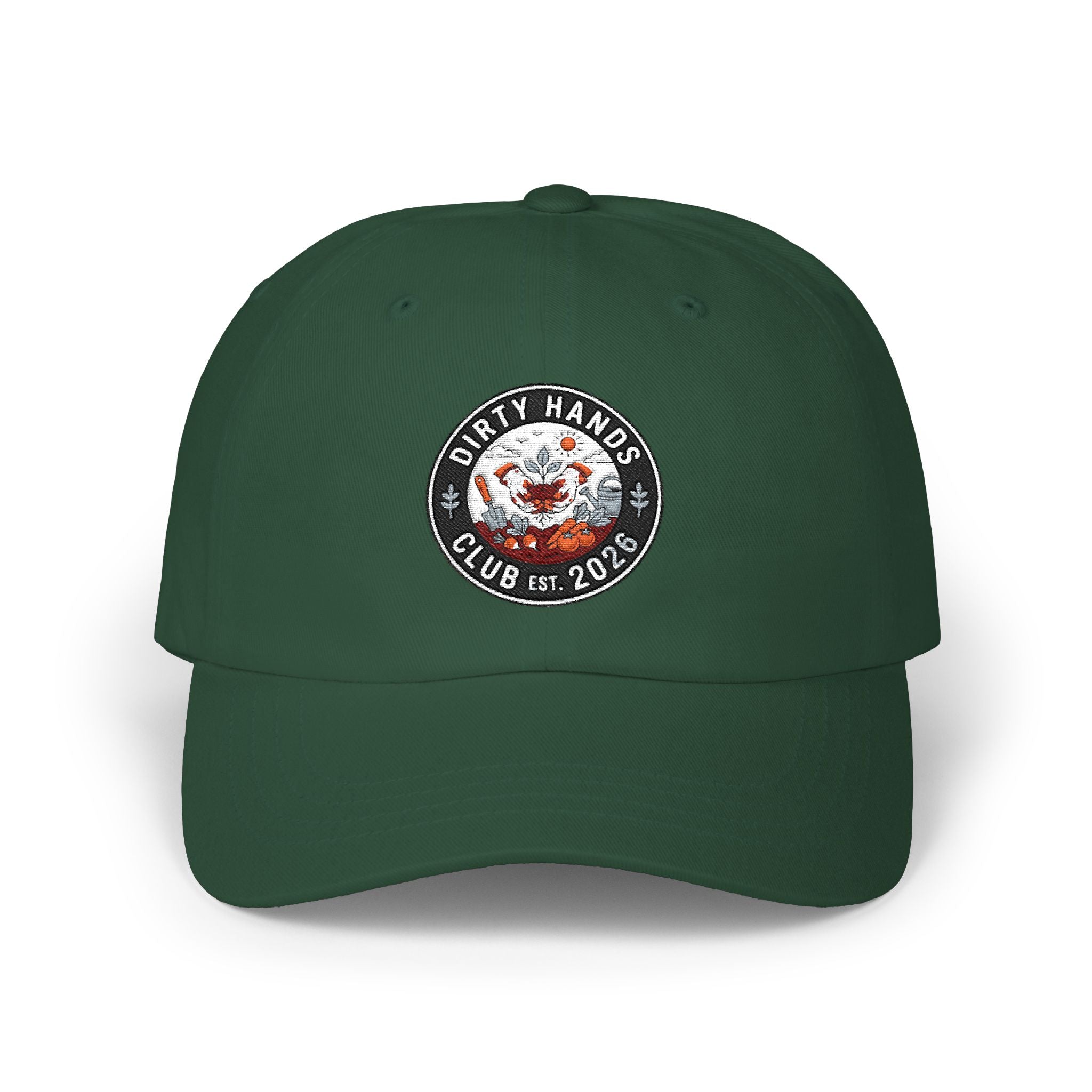 Dirty Hands Club Dad Cap — Vintage Logo Embroidered Hat