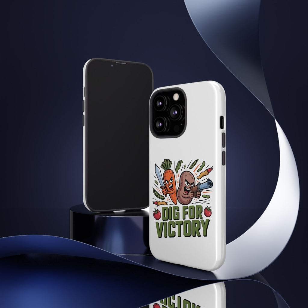 Phone Case — 'Dig For Victory' Veggie Combat Garden Design